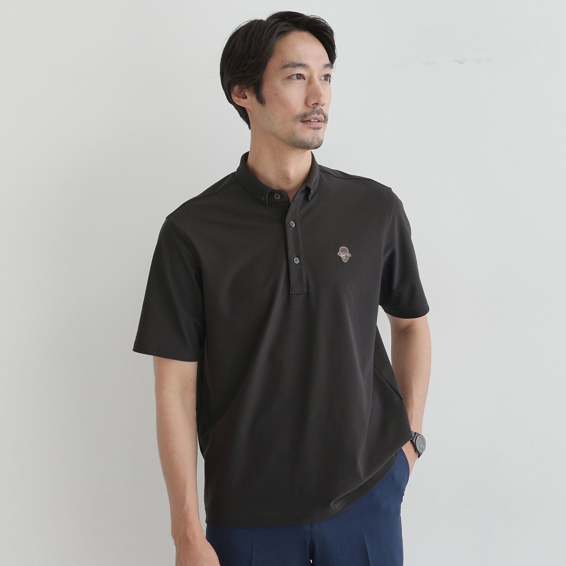 TAKEO KIKUCHI「【COOL CITY WEAR】エアートール ポロシャツ /接触冷感・通気性」|ポロシャツ|ブラウン(044)