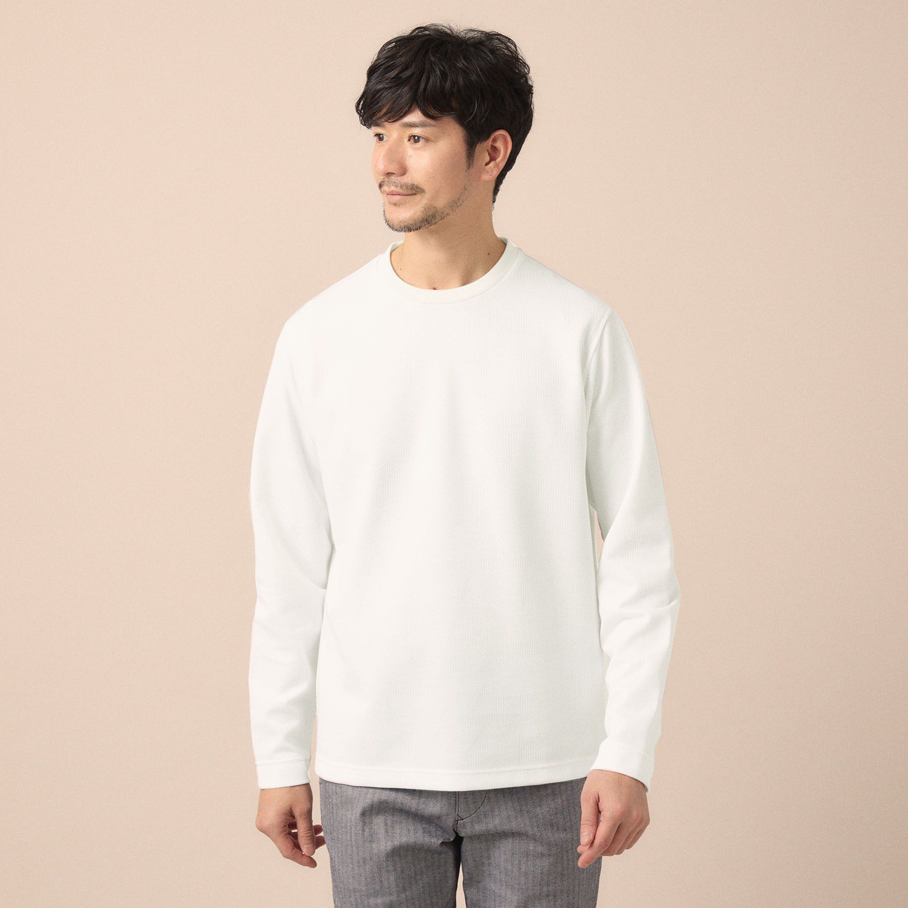 TAKEO KIKUCHI「【尾州ファブリック】ジャガードカットソー」|Tシャツ・カットソー|