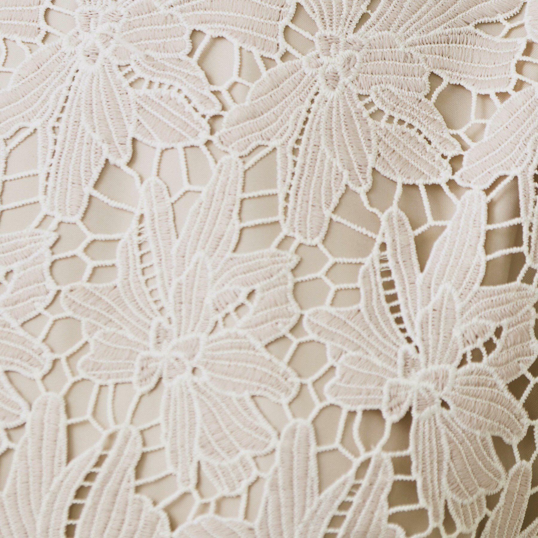 index「バイカラーレースワンピース【洗濯機洗い可】」|ワンピース|