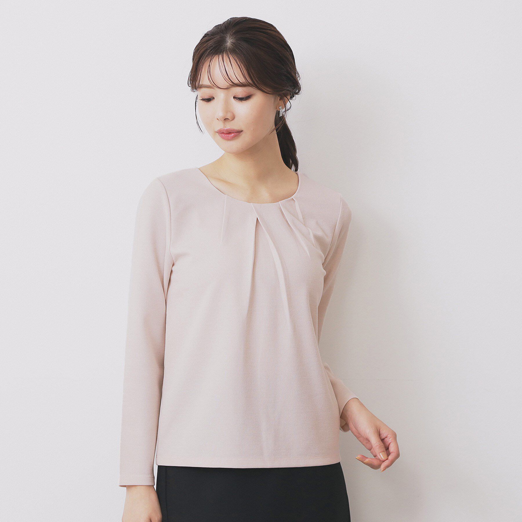 index「フロントタックトップス【洗濯機洗い可/UVケア】」|Tシャツ・カットソー|