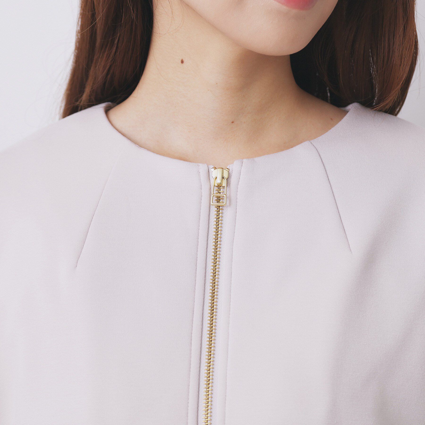 index「キルティング切替ノーカラーブルゾン【洗濯機OK】」|ブルゾン・スタジャン|