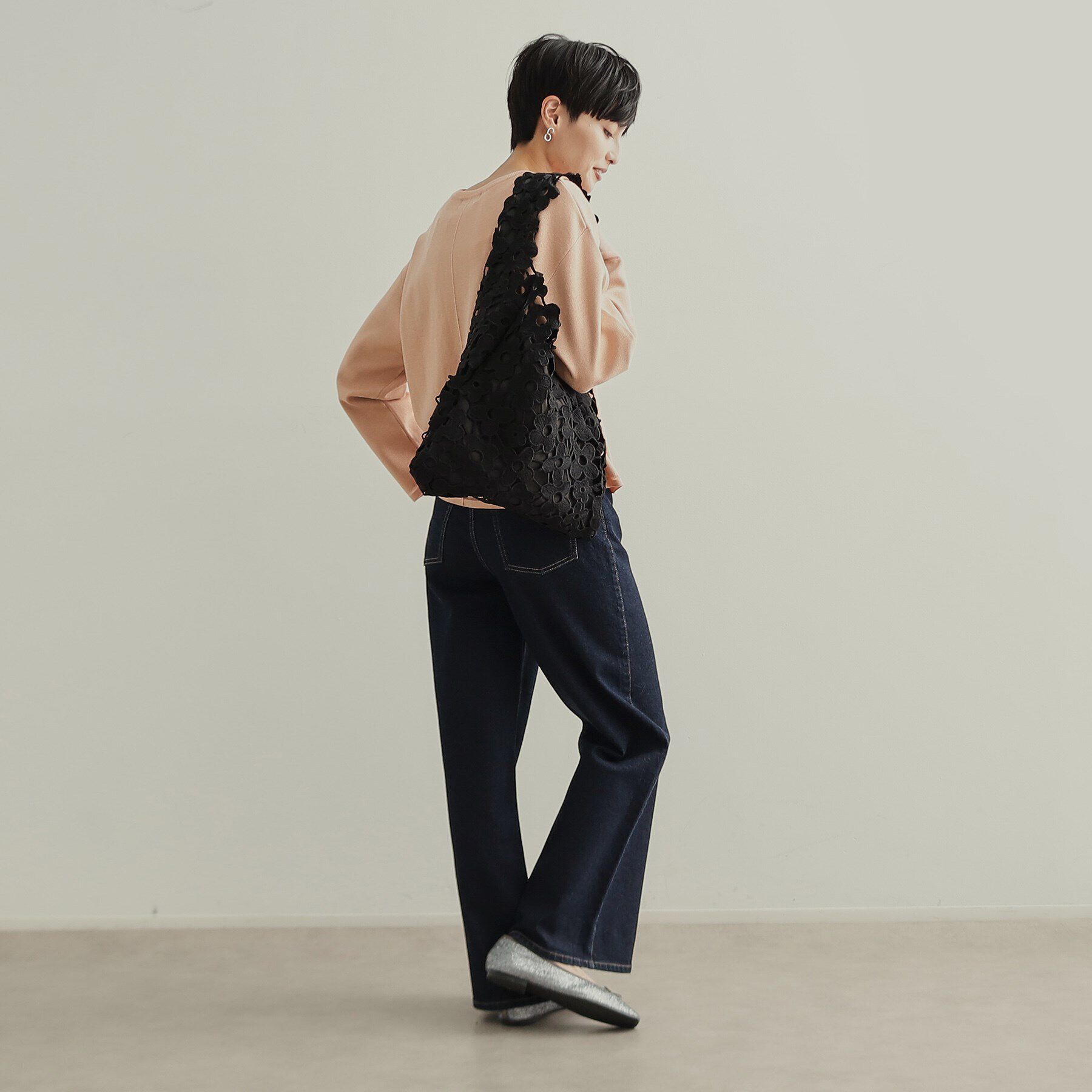 OPAQUE.CLIP「フラワーレーストートバッグ」|トートバッグ|