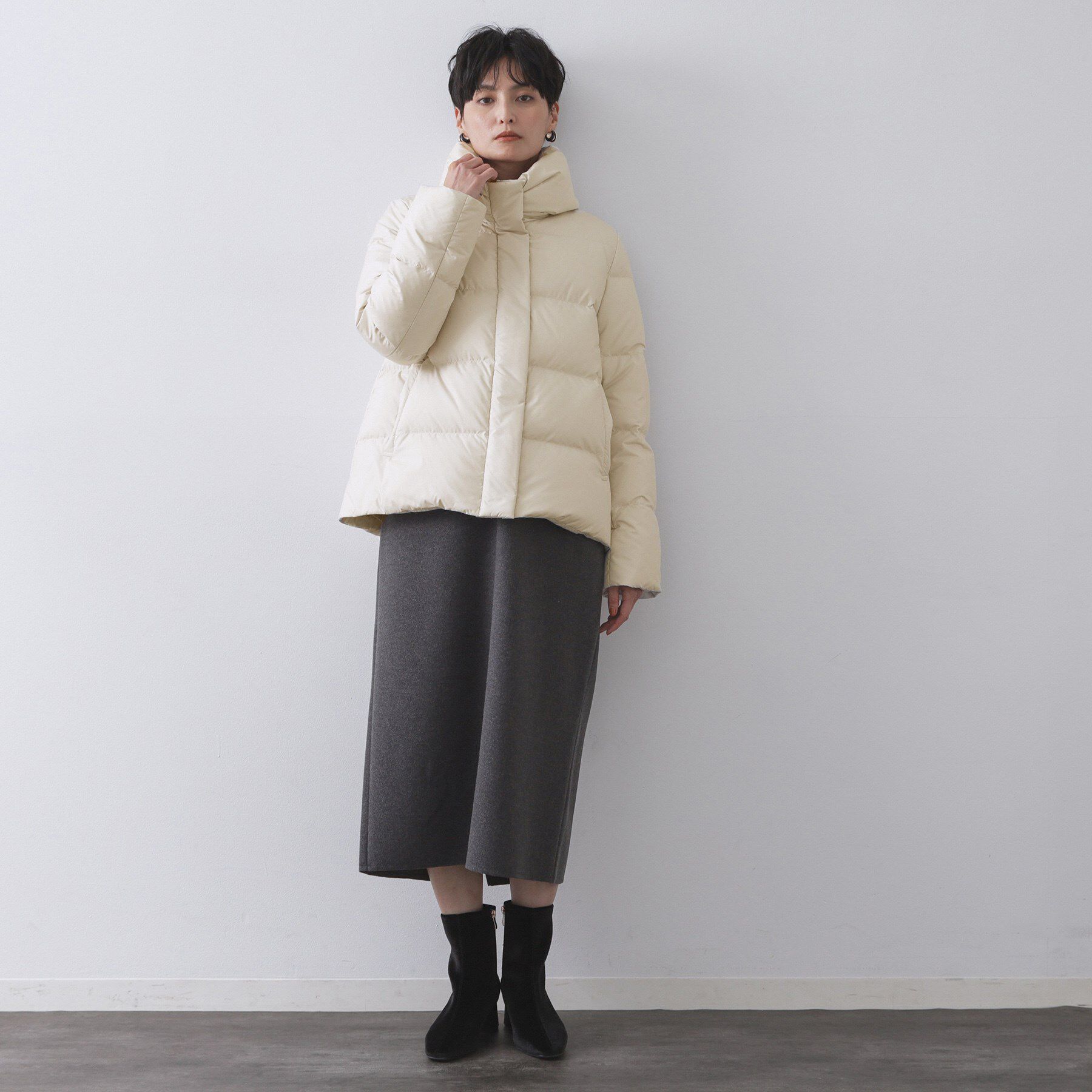 OPAQUE.CLIP「撥水ショートダウン【防風/抗菌防臭/洗濯機洗い可】《SS～LL》」|ダウン|