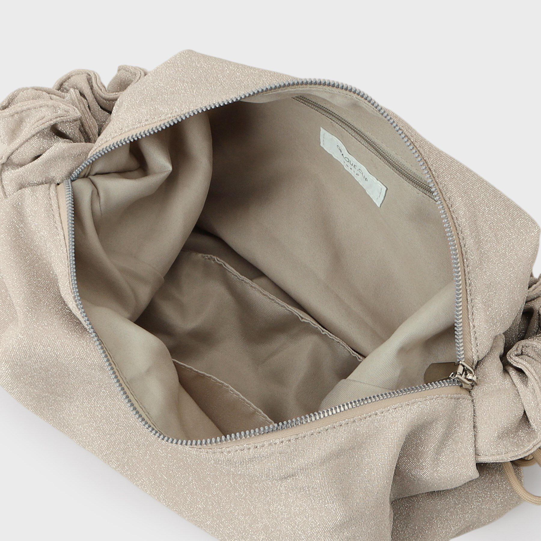 OPAQUE.CLIP「【2WAY】ドロストフリルハンドルラメミドルショルダーバッグ」|ショルダー・メッセンジャー|