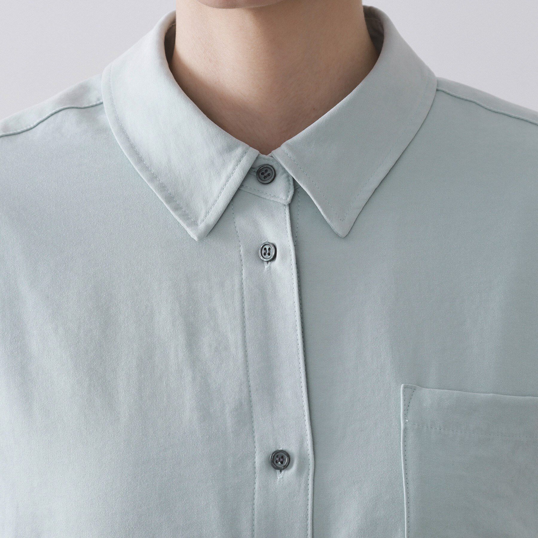 OPAQUE.CLIP「スエードライクシャツ【洗濯機OK】」|シャツ・ブラウス|