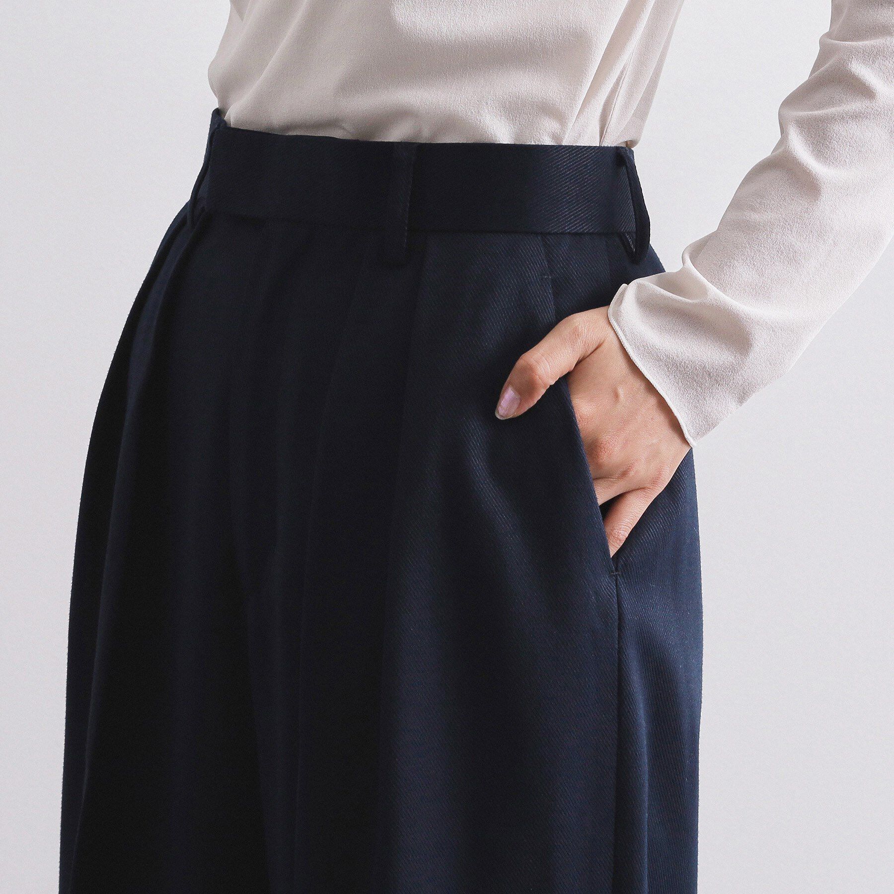 OPAQUE.CLIP「カルゼタックワイドパンツ【洗濯機OK】」|その他|