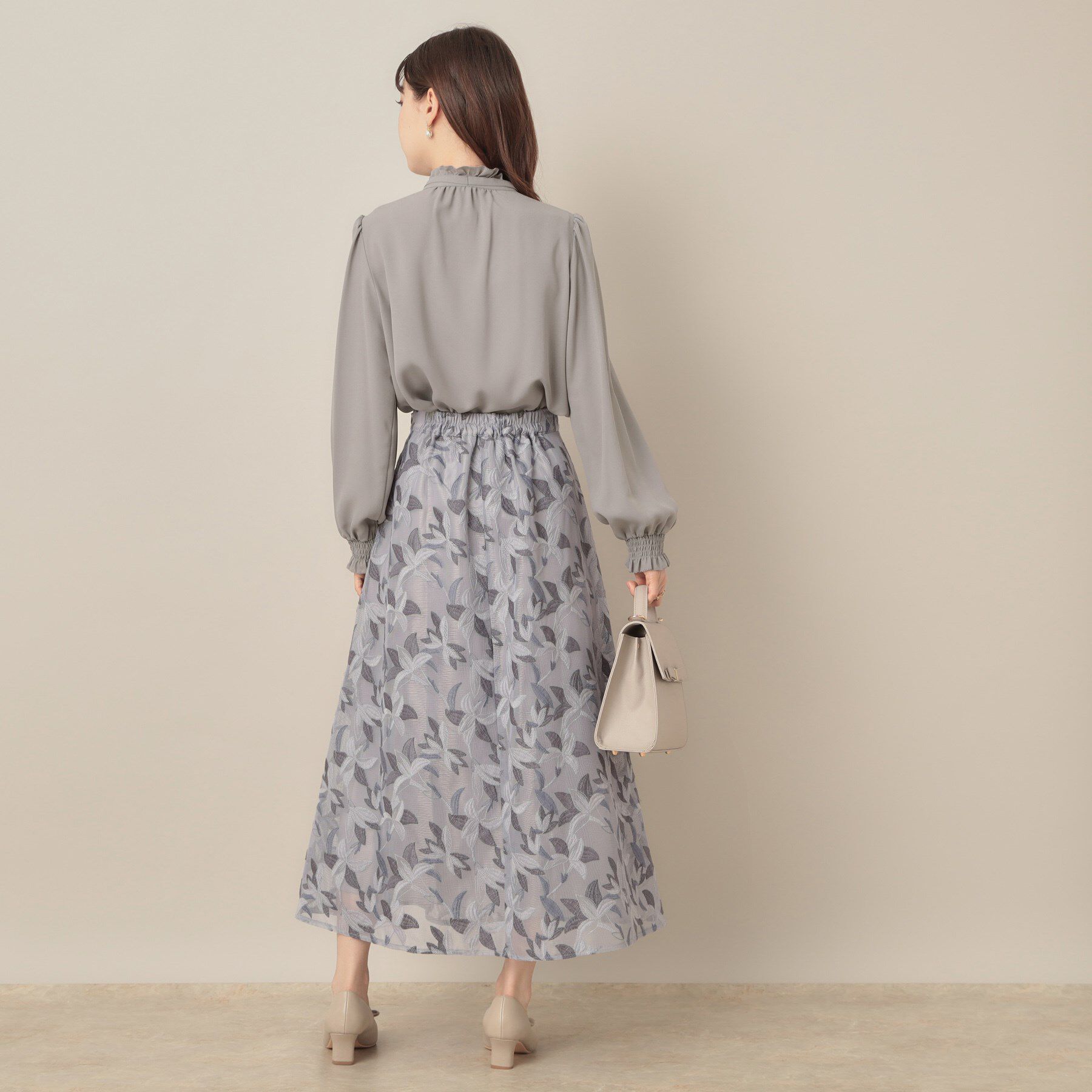 Couture broach「【フェミニン・通勤】タイ付きピコフリルブラウス」|シャツ・ブラウス|