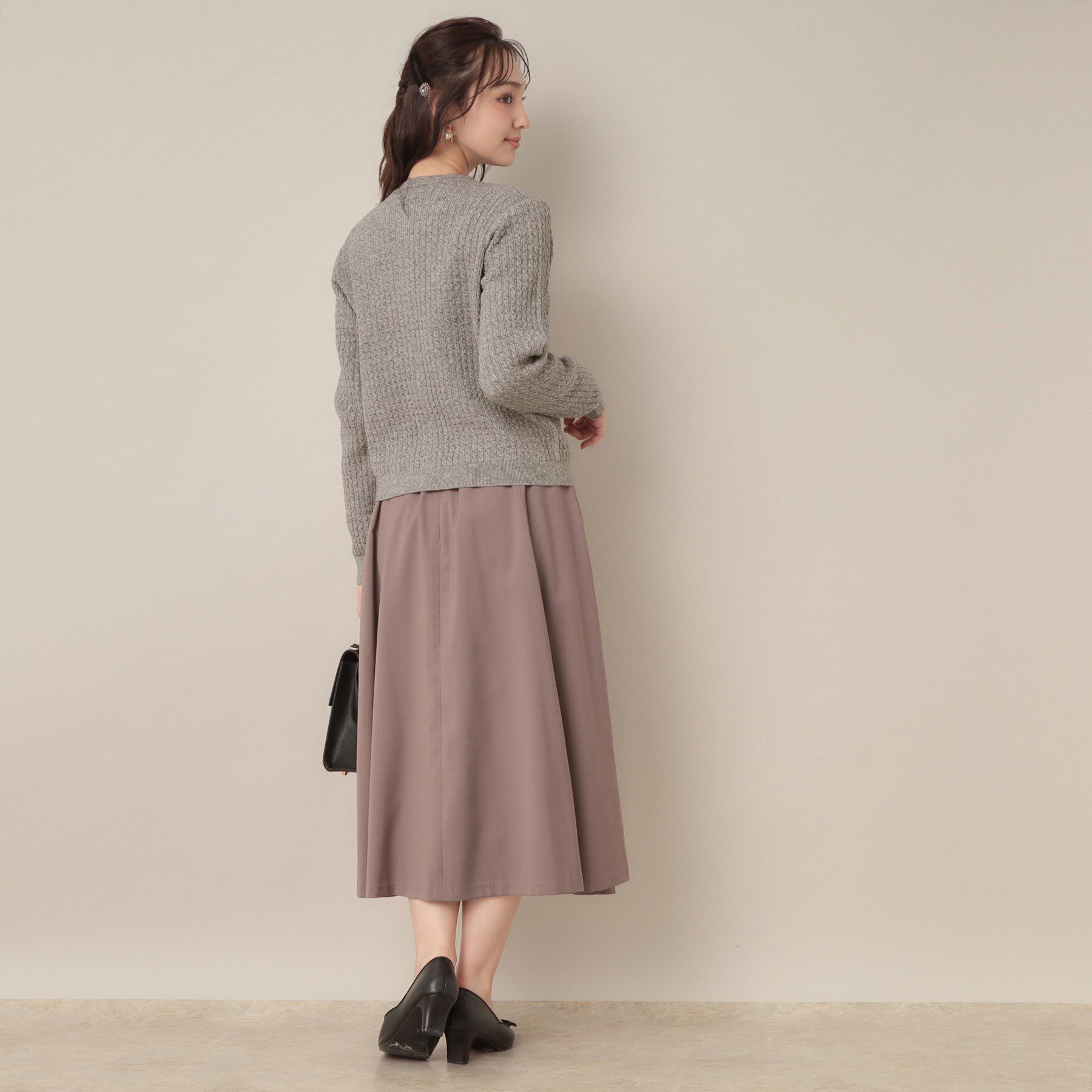 Couture broach「【大人可愛い・きれいめ・通勤】ケーブルカーディガン」|カーディガン|