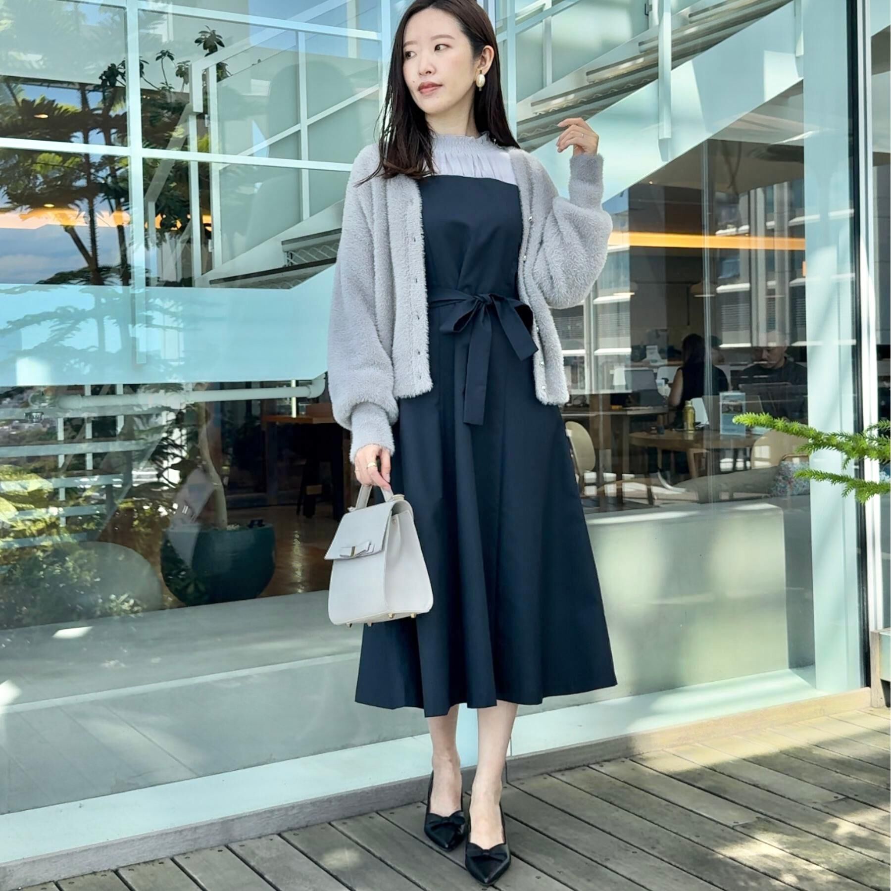 Couture broach「【ふわふわ/前後2WAY】フェザーカーディトップス」|カーディガン|