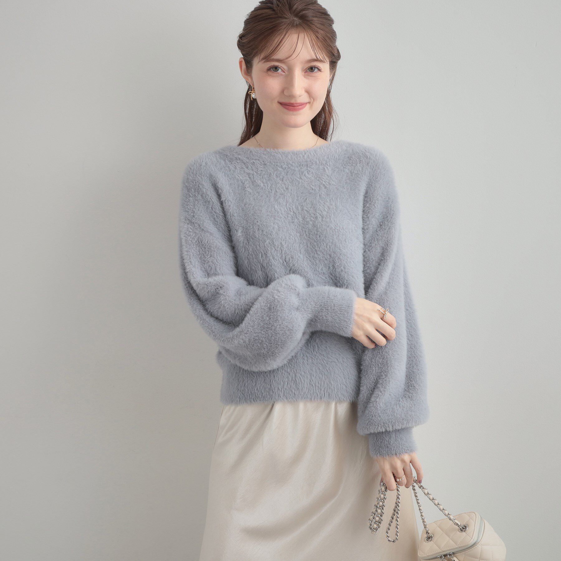 Couture broach「【ふわふわ/前後2WAY】フェザーカーディトップス」|カーディガン|