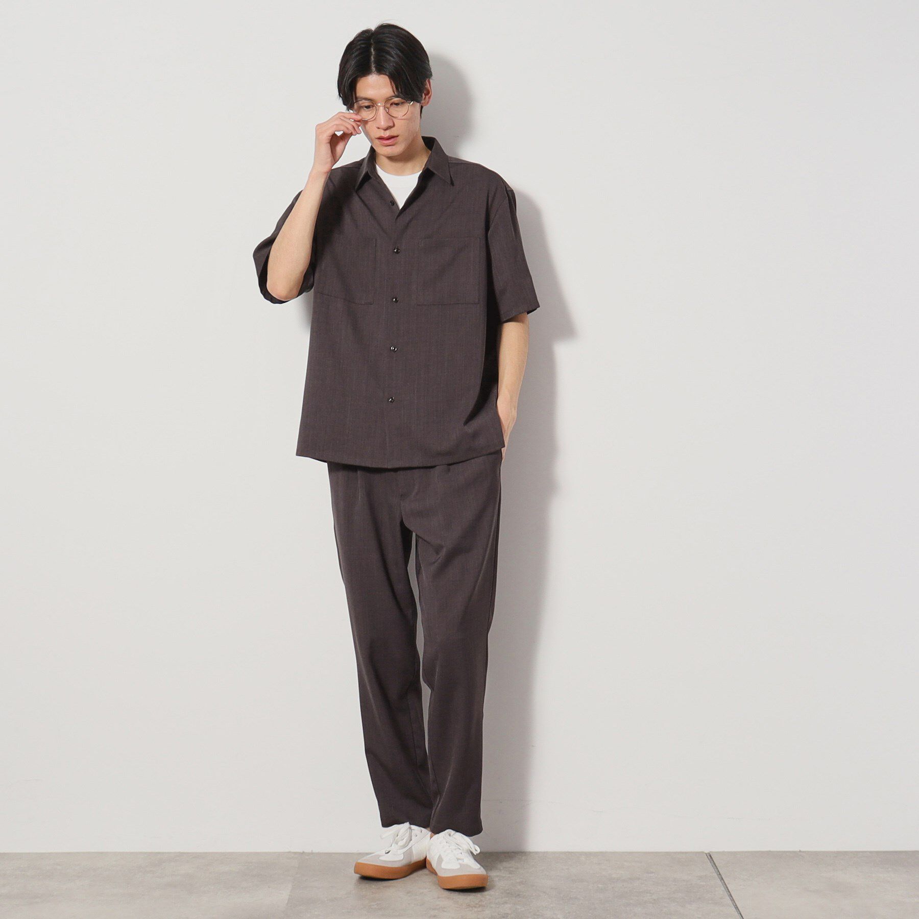 THE SHOP TK「ドライポリ半袖シャツ　セットアップ可/吸水速乾/軽量」|シャツ・ブラウス|