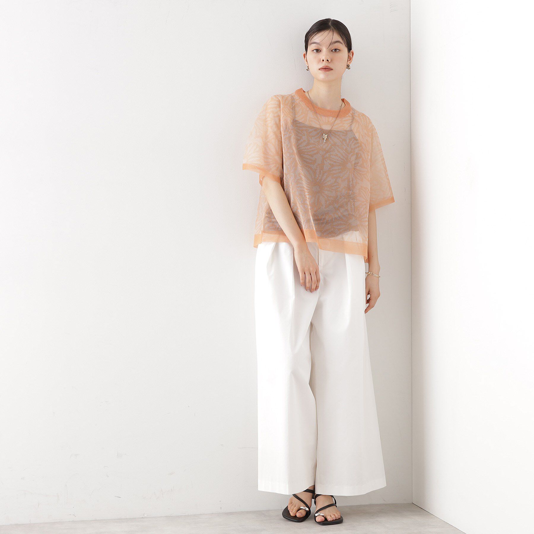 THE SHOP TK「カバーニットシアープルオーバー【洗える】」|ニット・セーター|