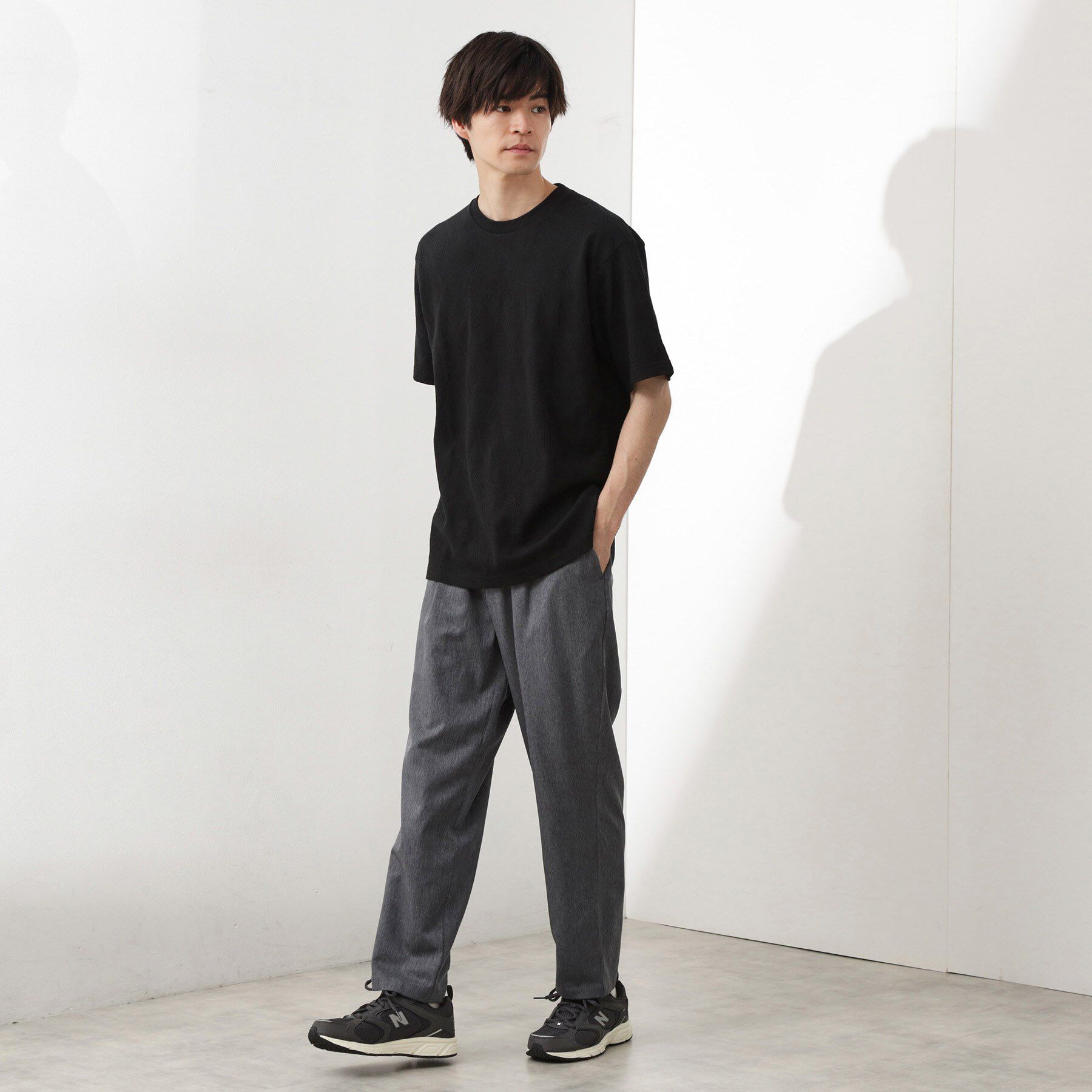 THE SHOP TK「スムースファイバーワイドイージーパンツ 【セットアップ可／UVカット／イージーケア／洗濯機OK】」|その他|