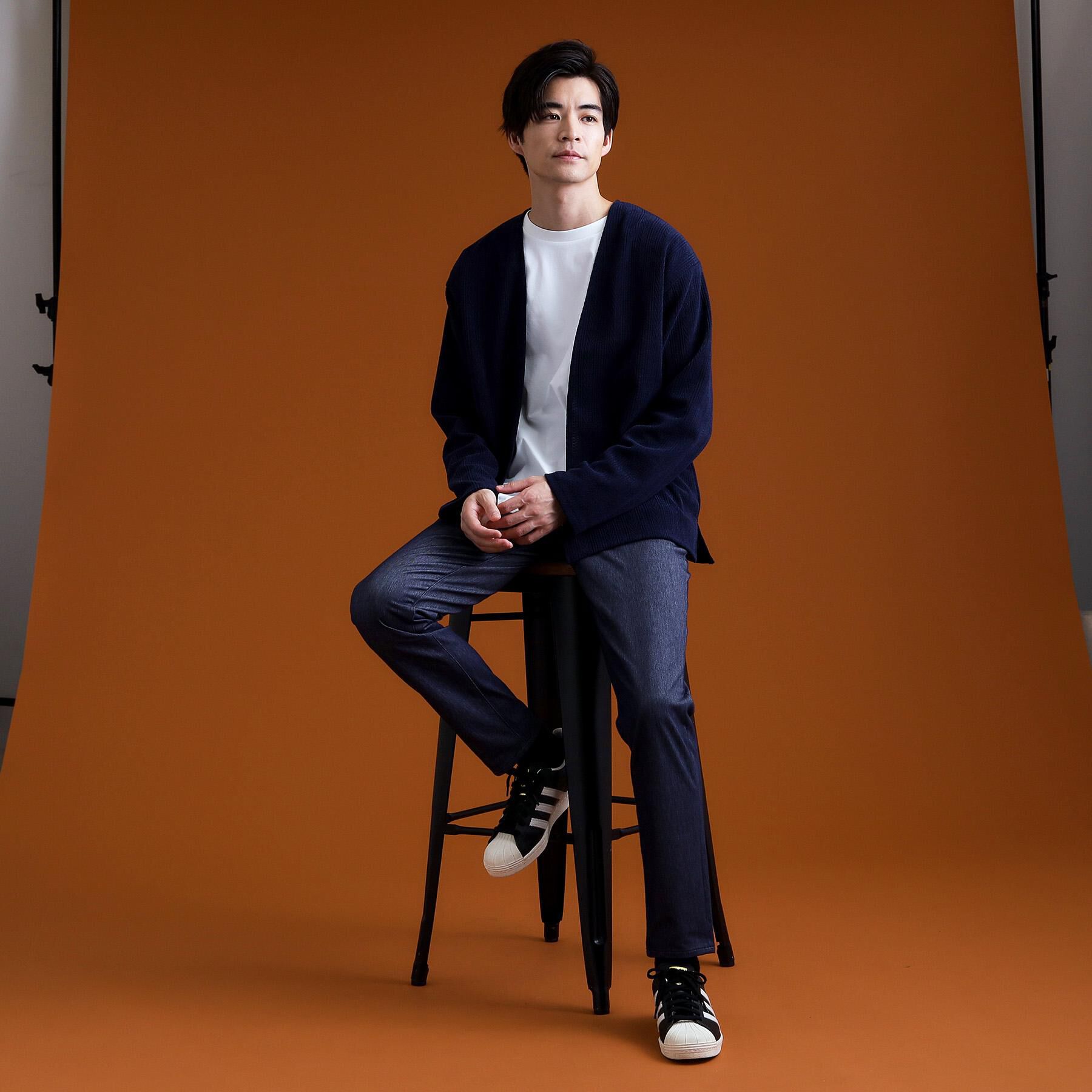 THE SHOP TK「【セットでお買い得！】モールニットカーディガン＋長袖Tシャツ　洗濯機OK/吸水速乾・毛玉になりにくい」|カーディガン|