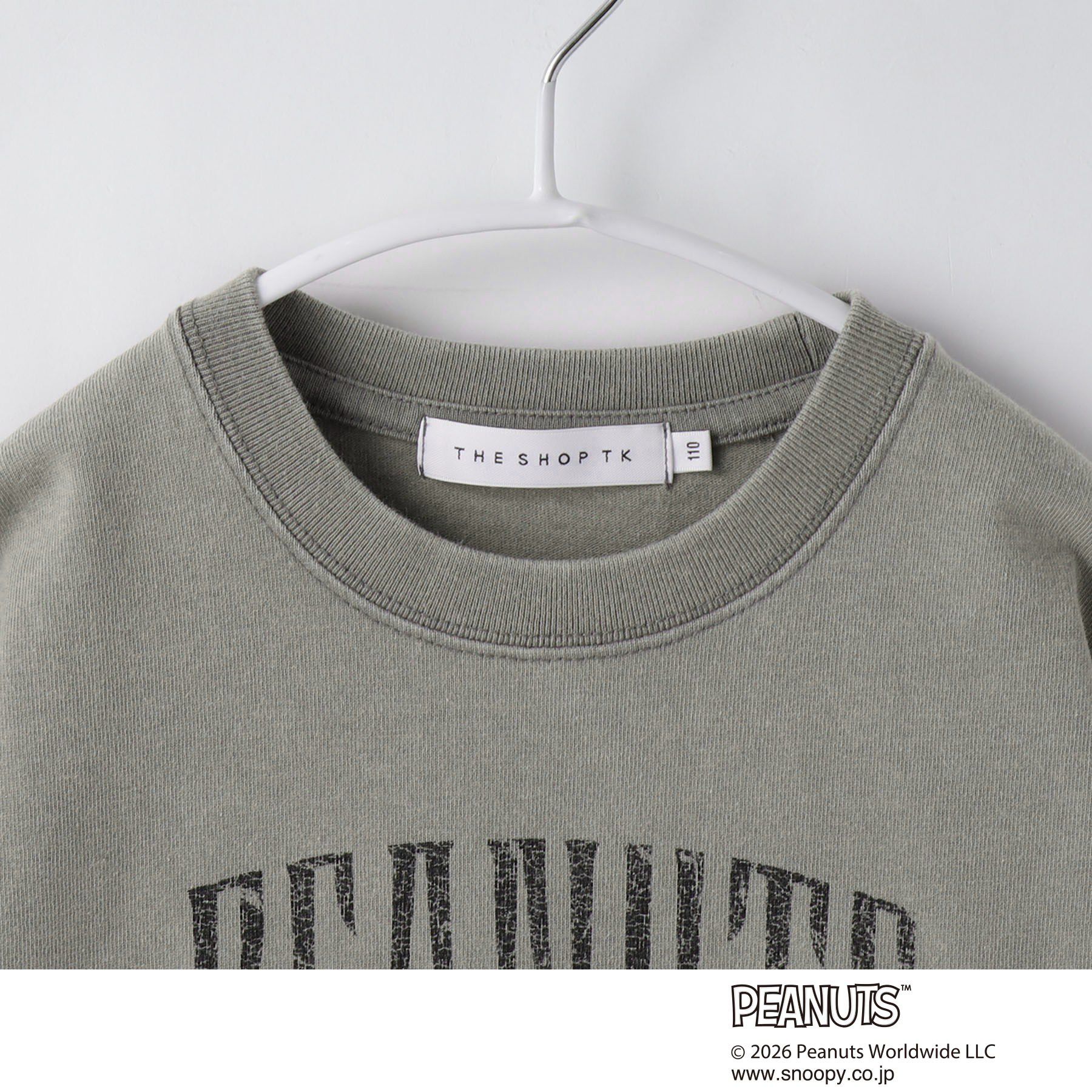 THE SHOP TK「【110－160】PEANUTS ／ ピーナッツ スヌーピー ヴィンテージ風プリント長袖Tシャツ」|Tシャツ・カットソー|
