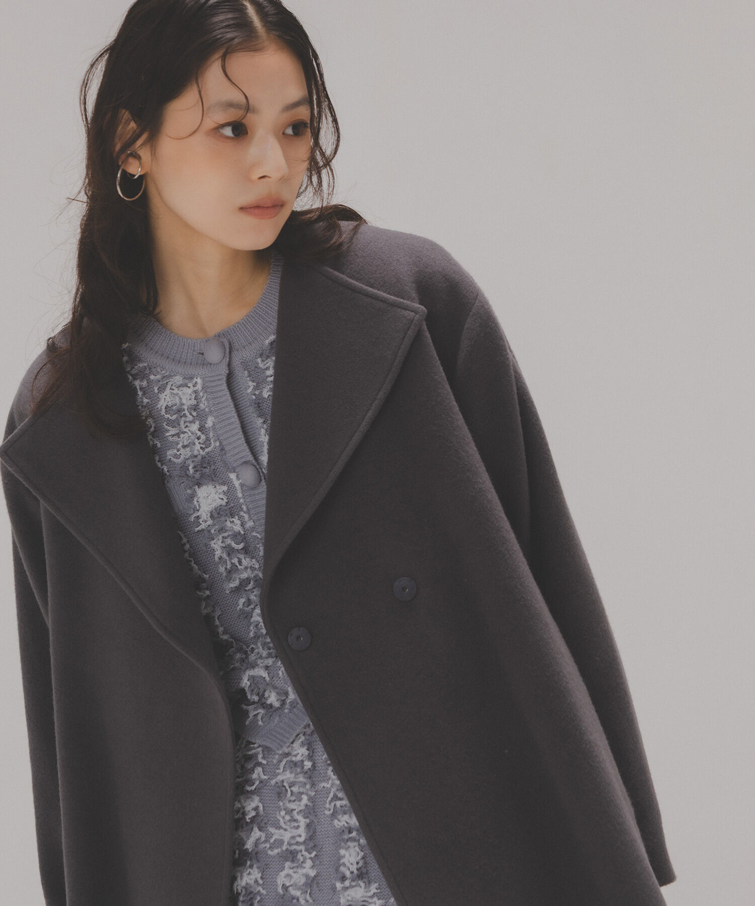  「ベルテッドミディコート」|ブルゾン・スタジャン|