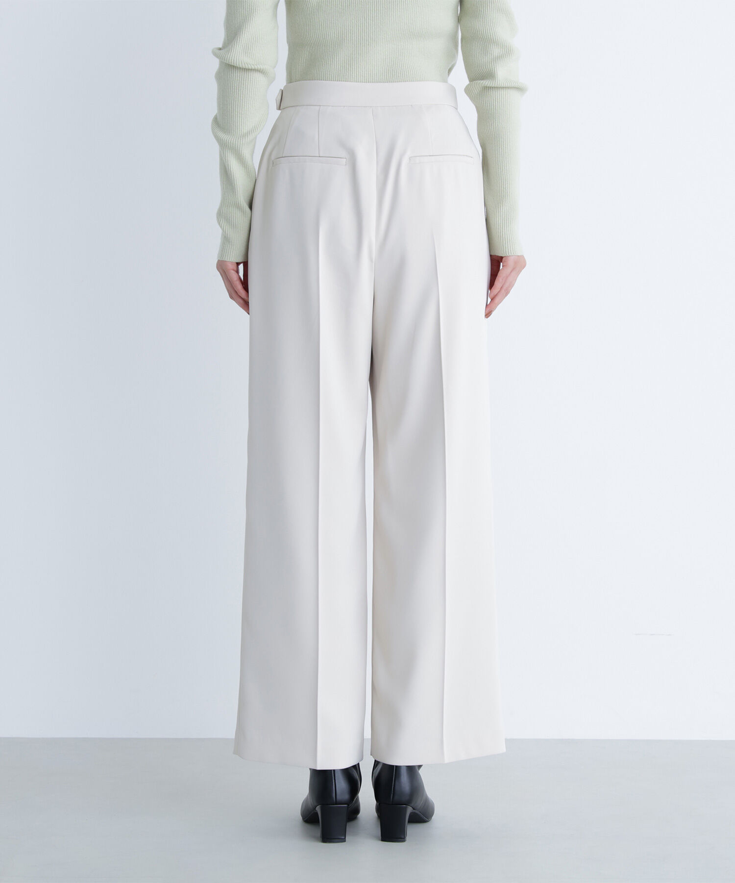  「メタルディティールタックワイドパンツ」|その他|