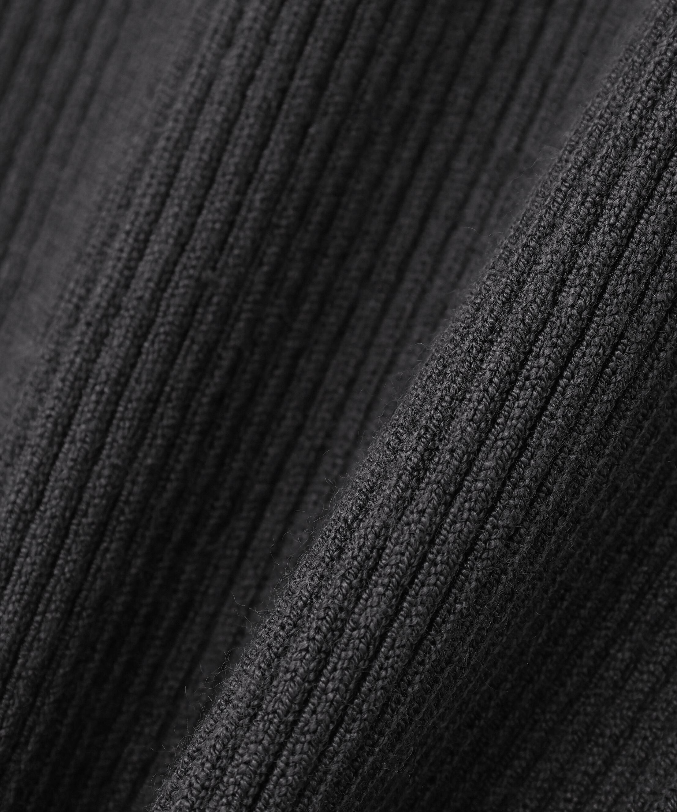  「襟付Vネックリブニット」|ニット・セーター|