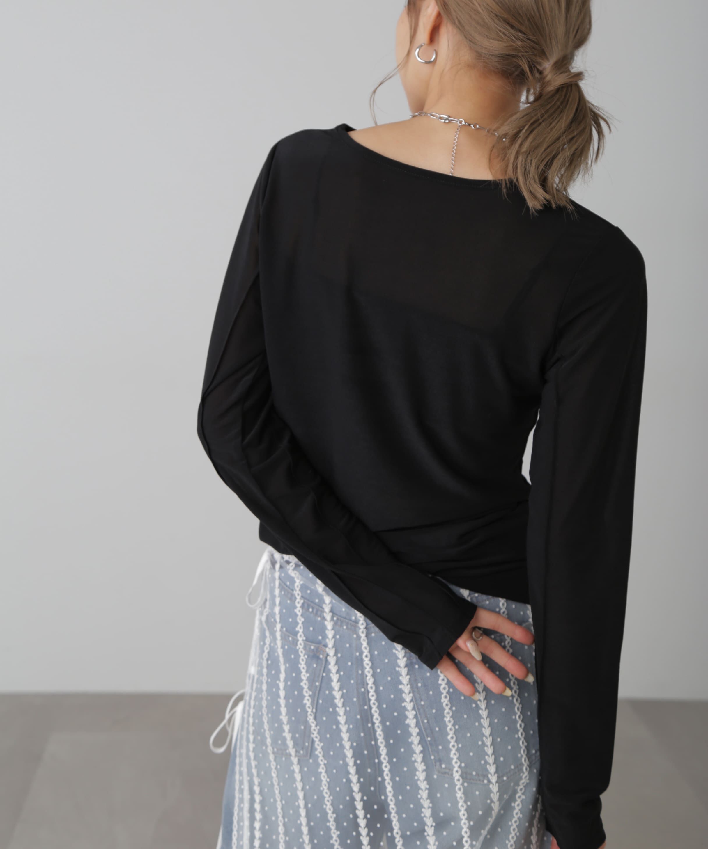  「シアークルーネックカットソー」|Tシャツ・カットソー|