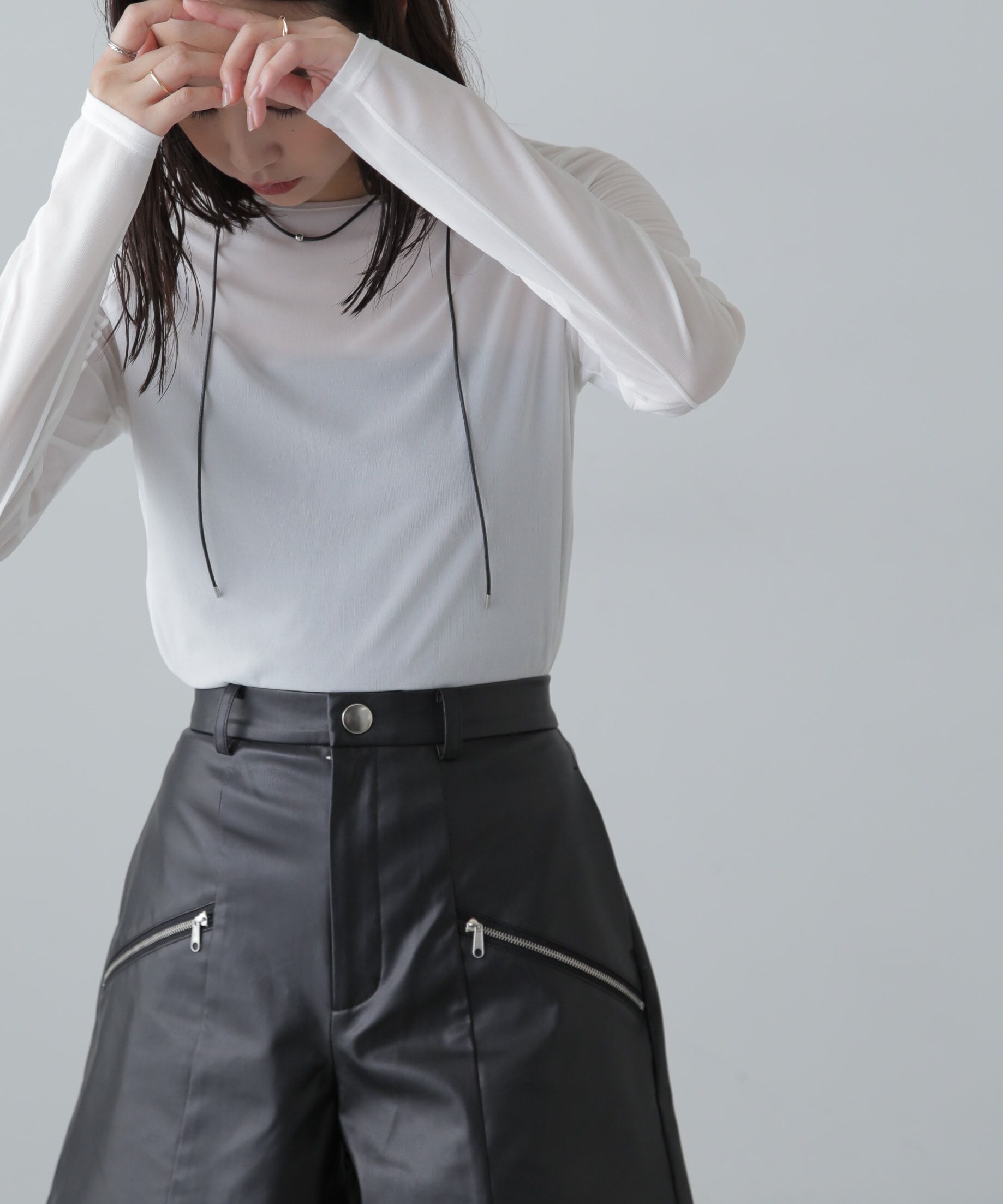  「シアークルーネックカットソー」|Tシャツ・カットソー|