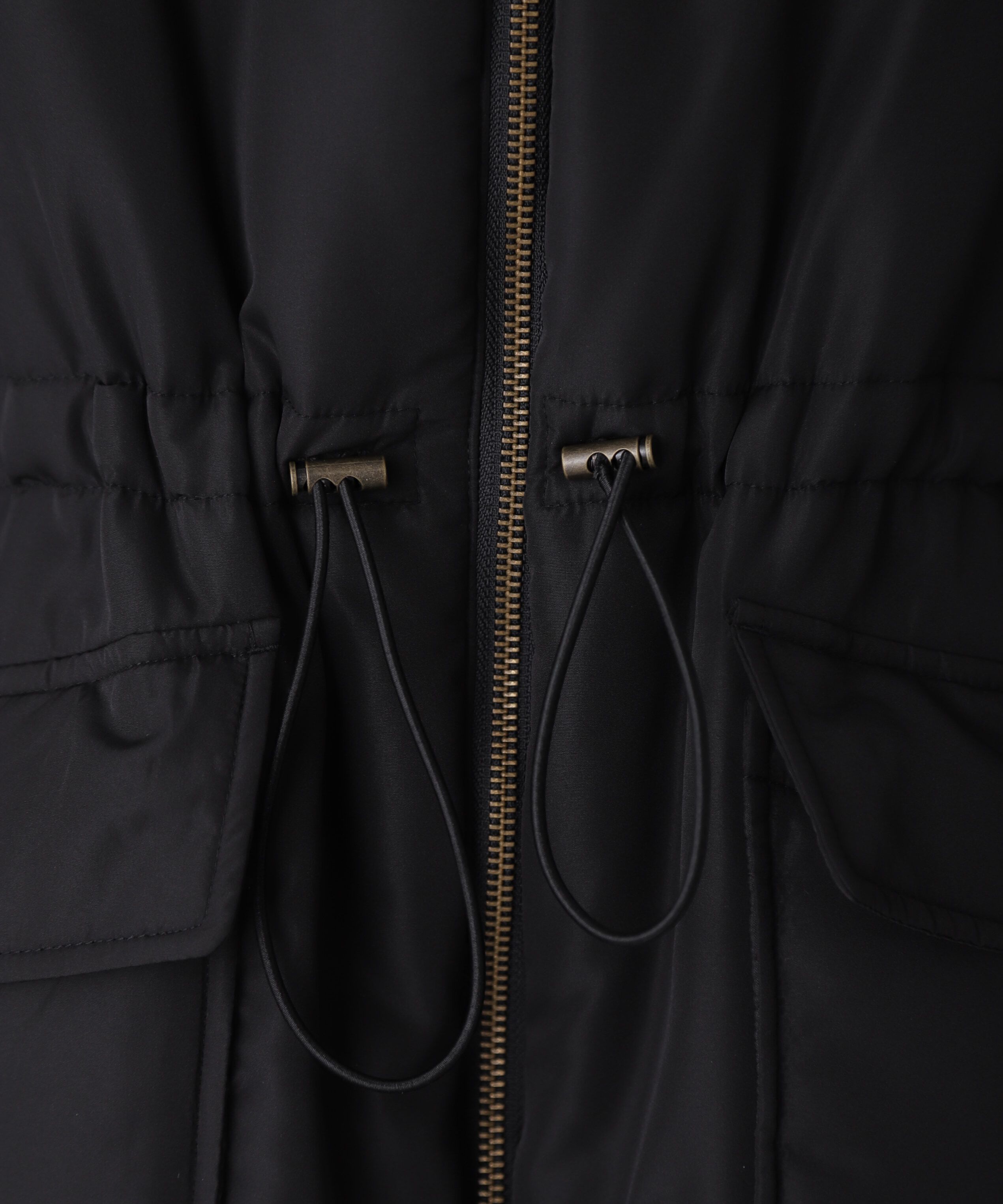  「スタンド中綿ウエストドロストコート」|その他|