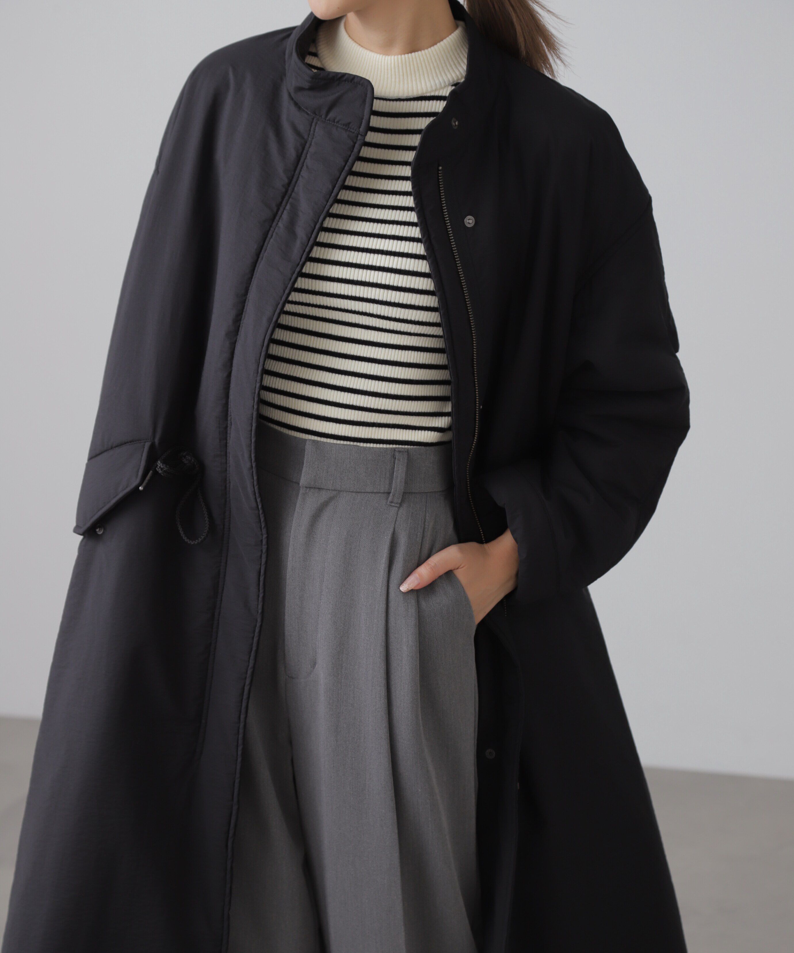  「中綿ロングミリタリーコート」|その他|