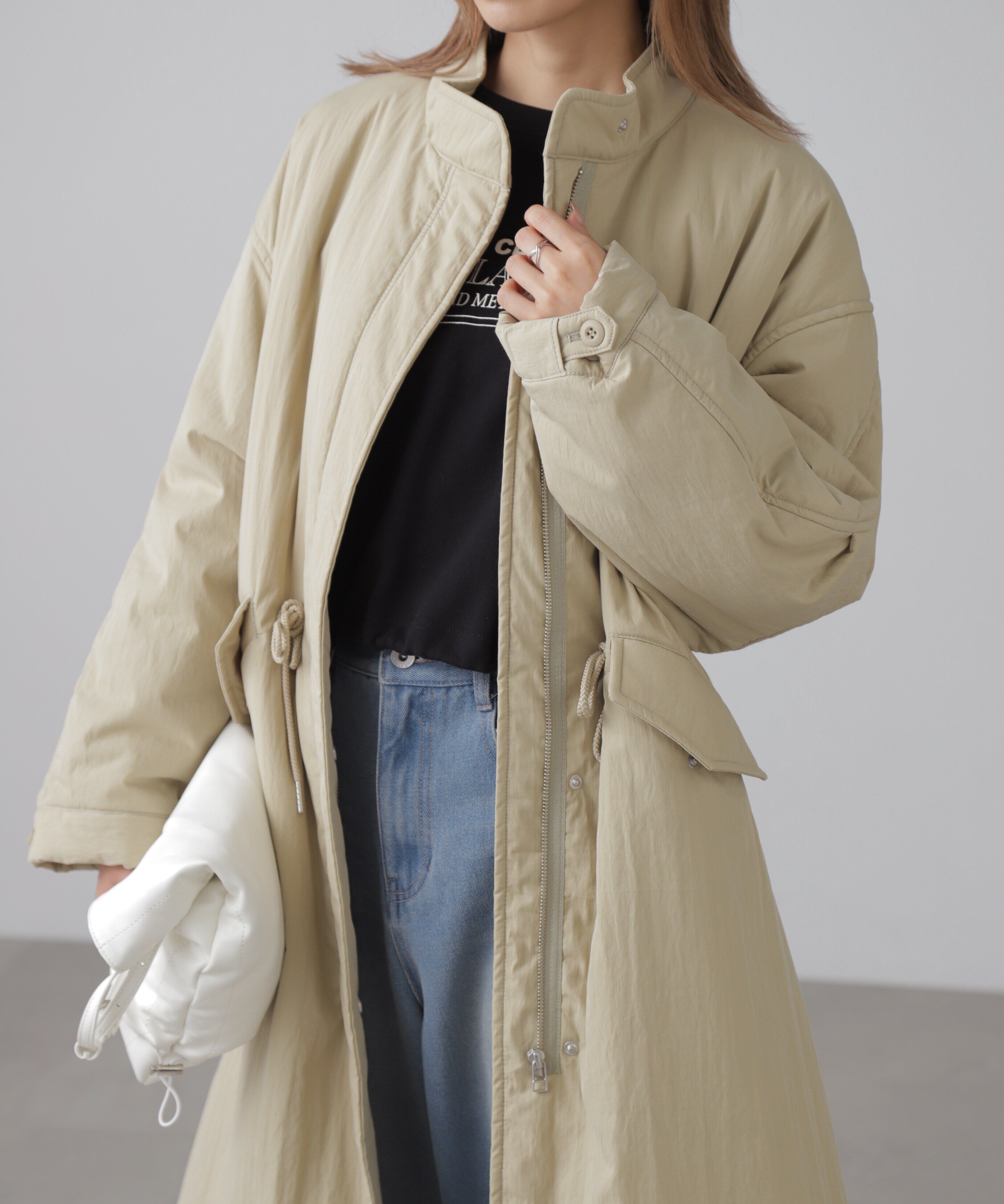  「中綿ロングミリタリーコート」|その他|