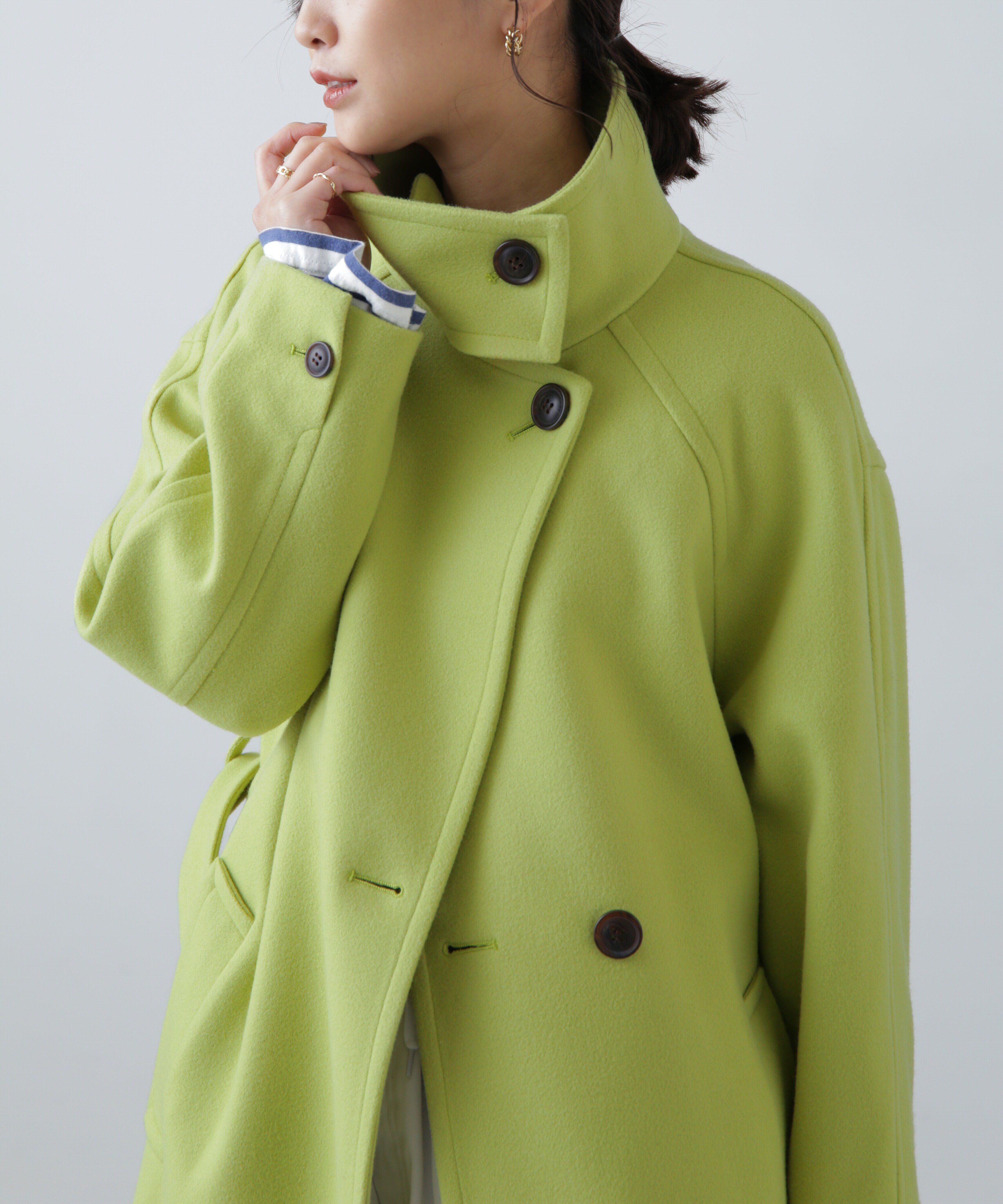  「スタンドカラーロングコート」|その他|