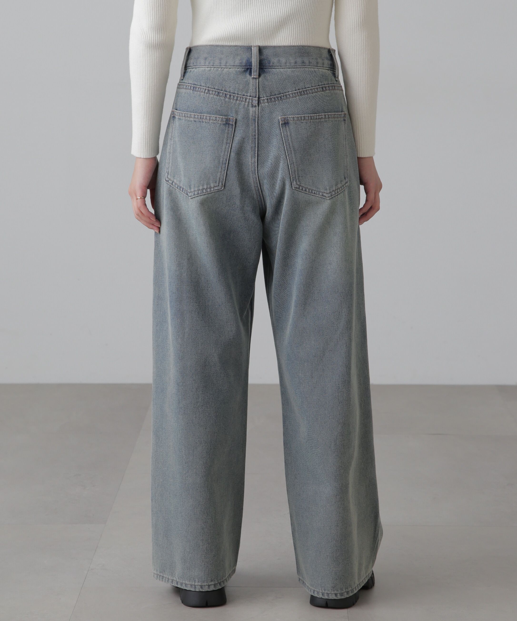  「ダブルニーワイドデニムパンツ」|その他|