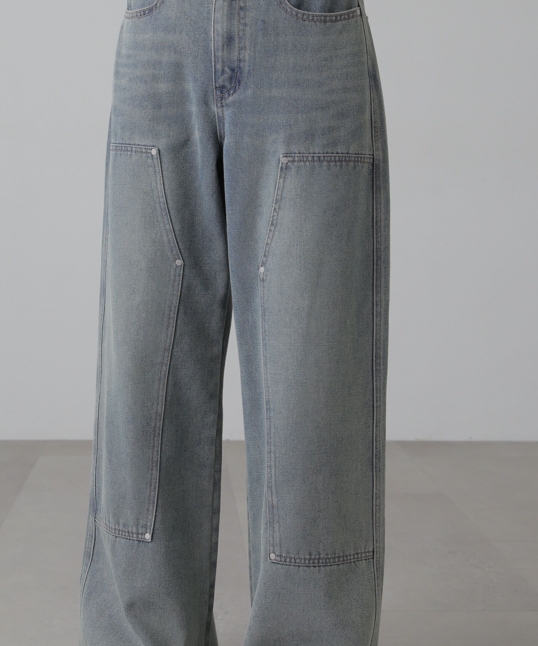  「ダブルニーワイドデニムパンツ」|その他|