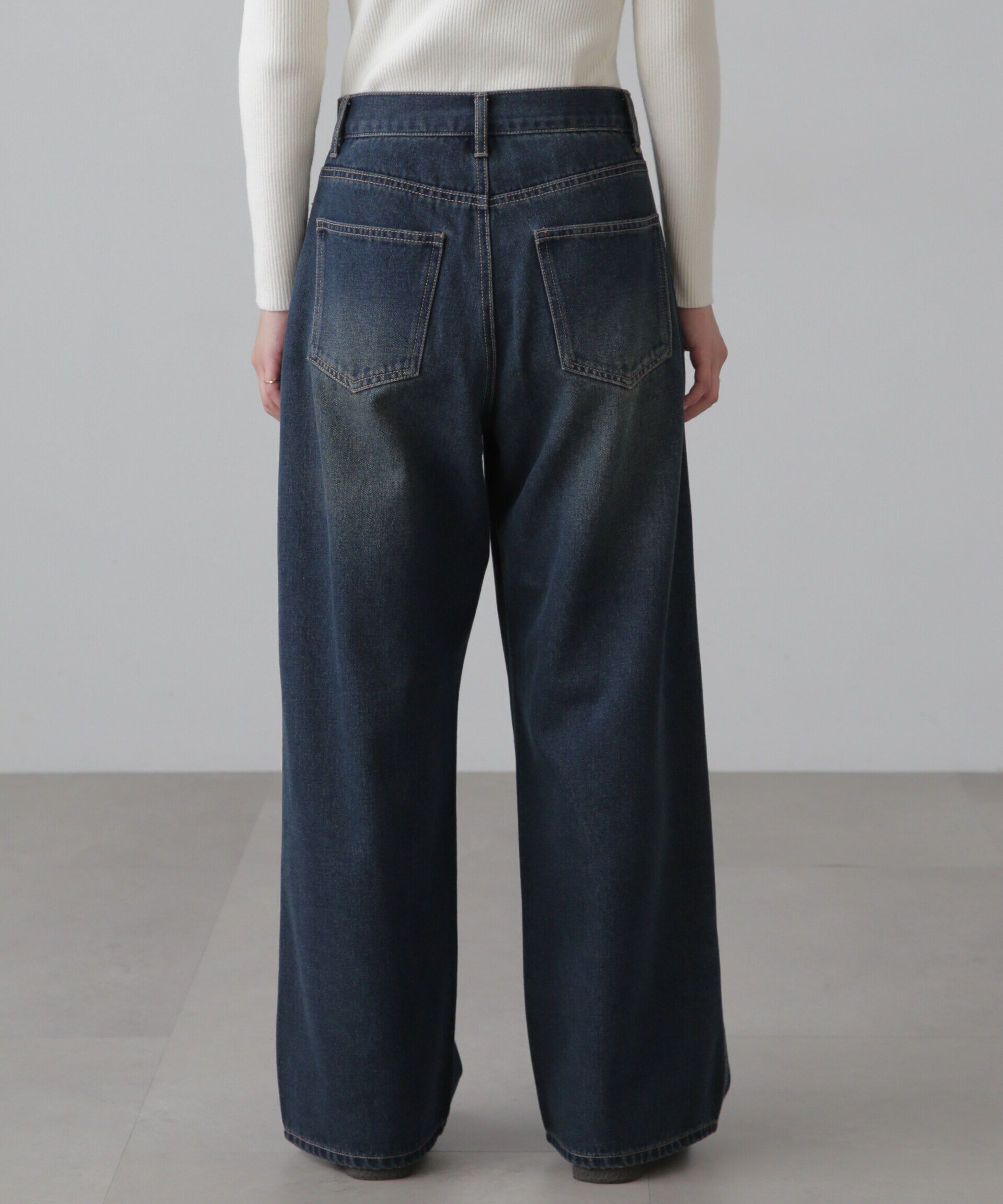  「ダブルニーワイドデニムパンツ」|その他|
