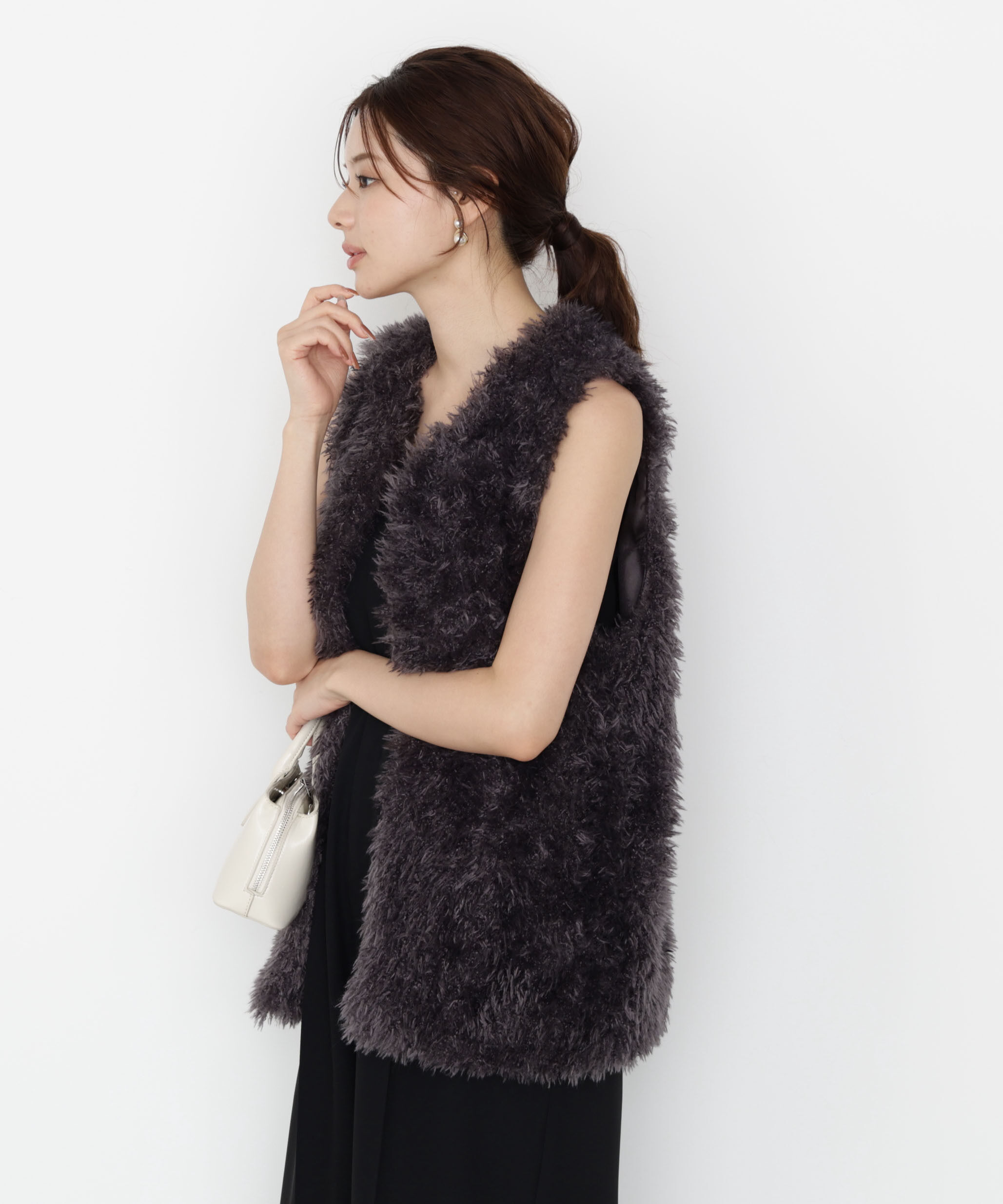 PROPORTION BODY DRESSING「フェイクファージレ 25AW」|ブルゾン・スタジャン|