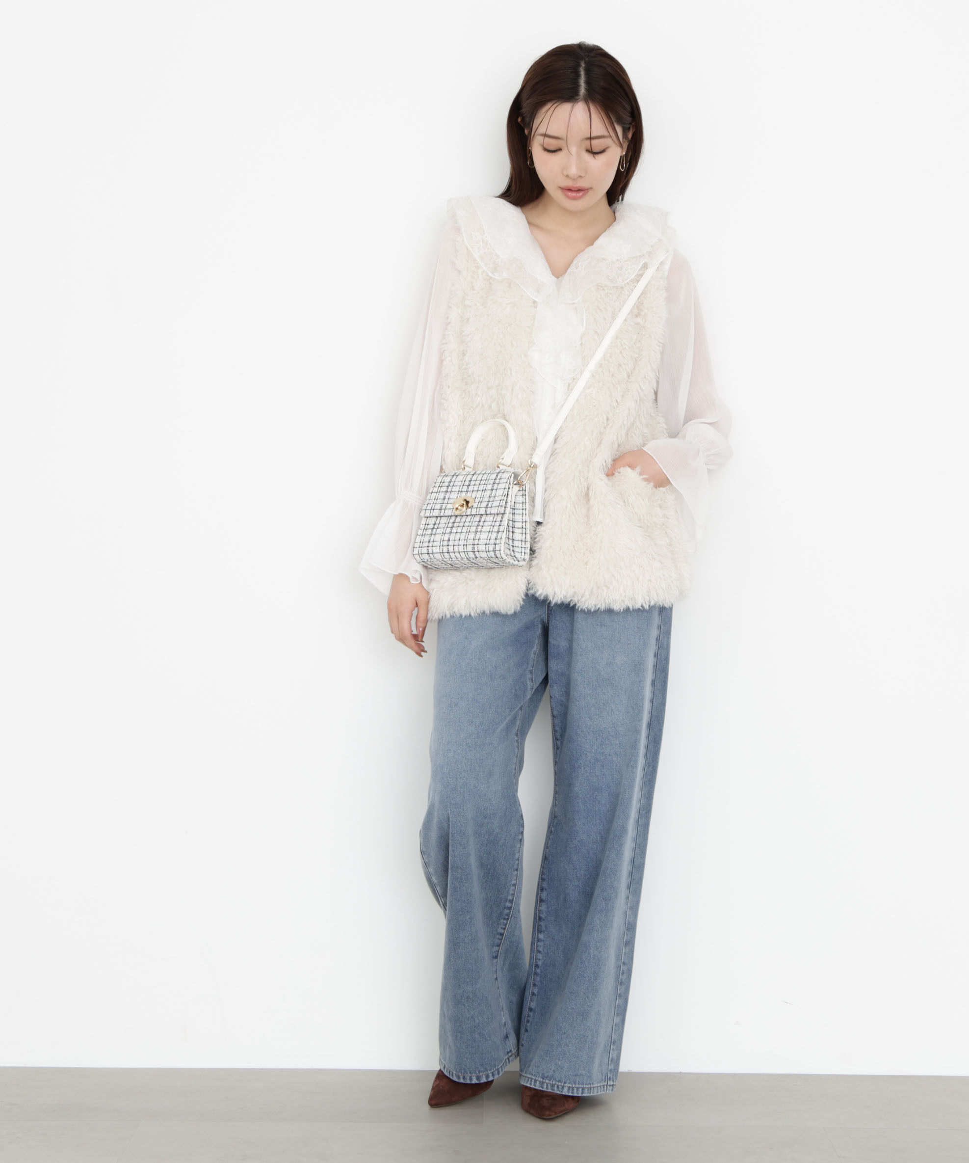 PROPORTION BODY DRESSING「フェイクファージレ 25AW」|ブルゾン・スタジャン|