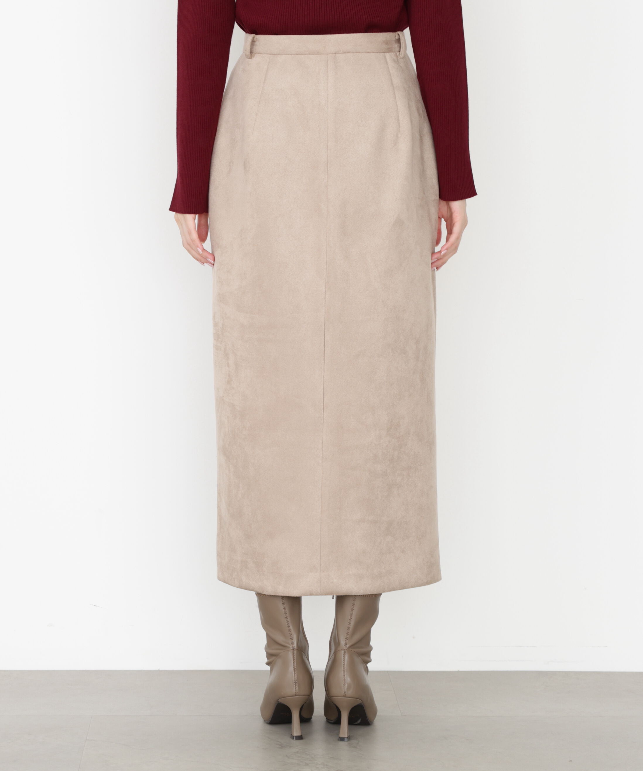 PROPORTION BODY DRESSING「ダンボールフェイクスエードタイトスカート 25AW」|スカート|