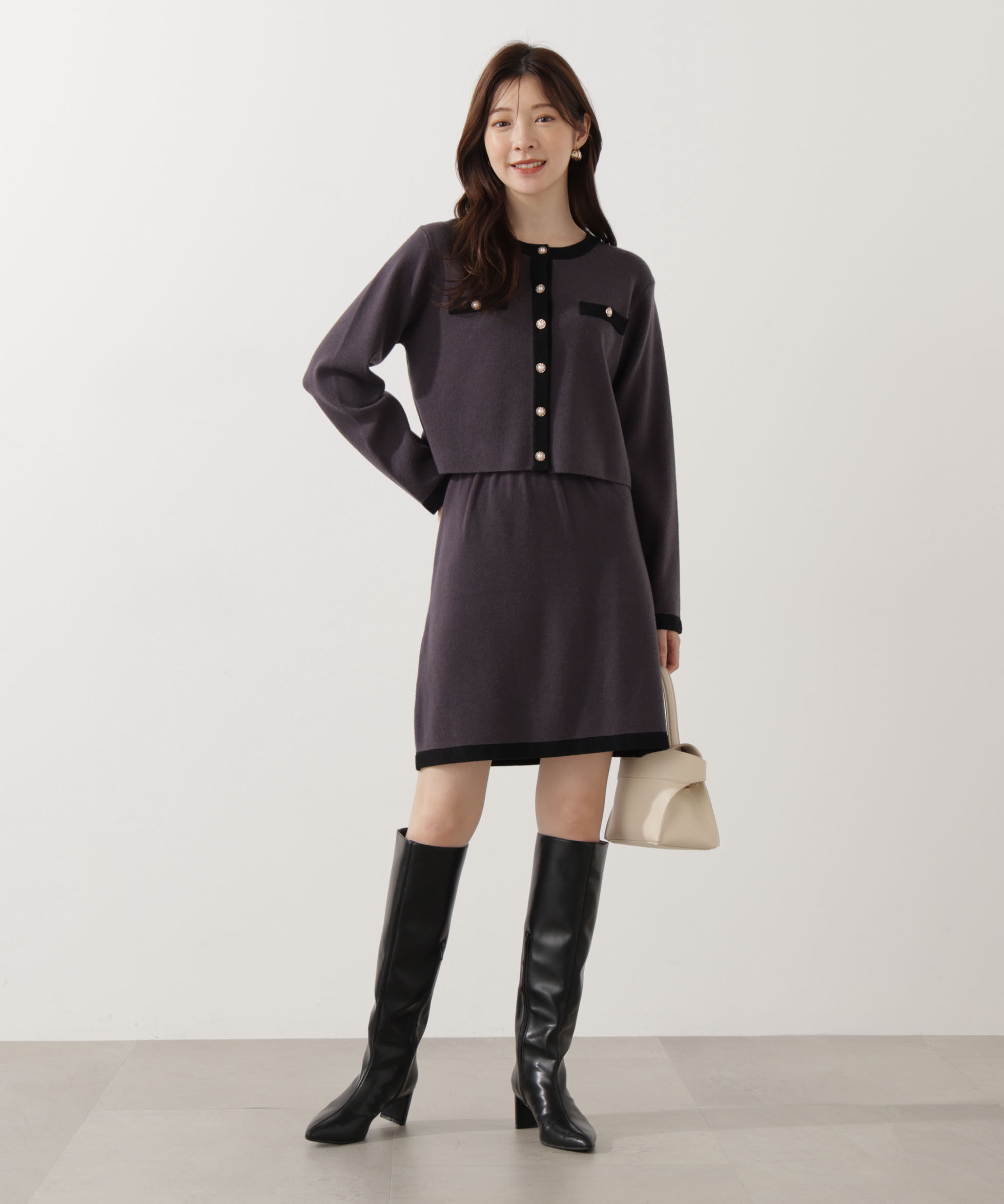 PROPORTION BODY DRESSING「ニットジャケット 25AW」|ニット・セーター|