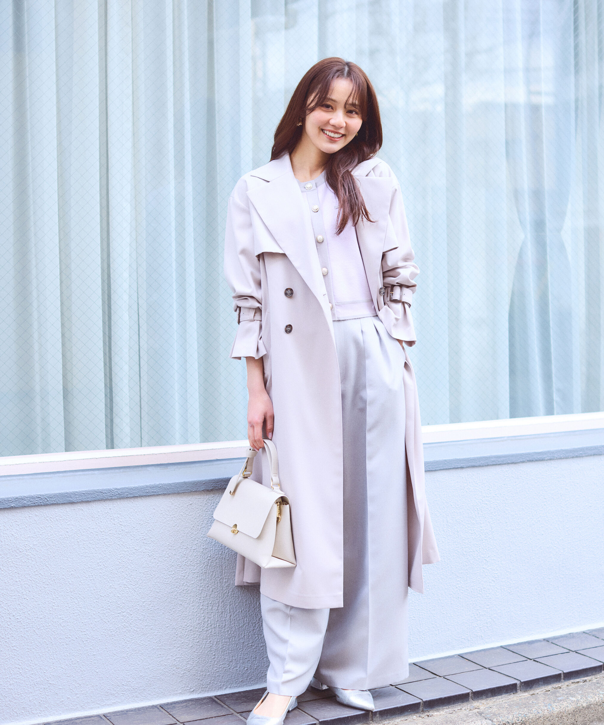 PROPORTION BODY DRESSING「＜防シワ/花粉リリース＞ベーシックトレンチコート」|その他|グレージュ