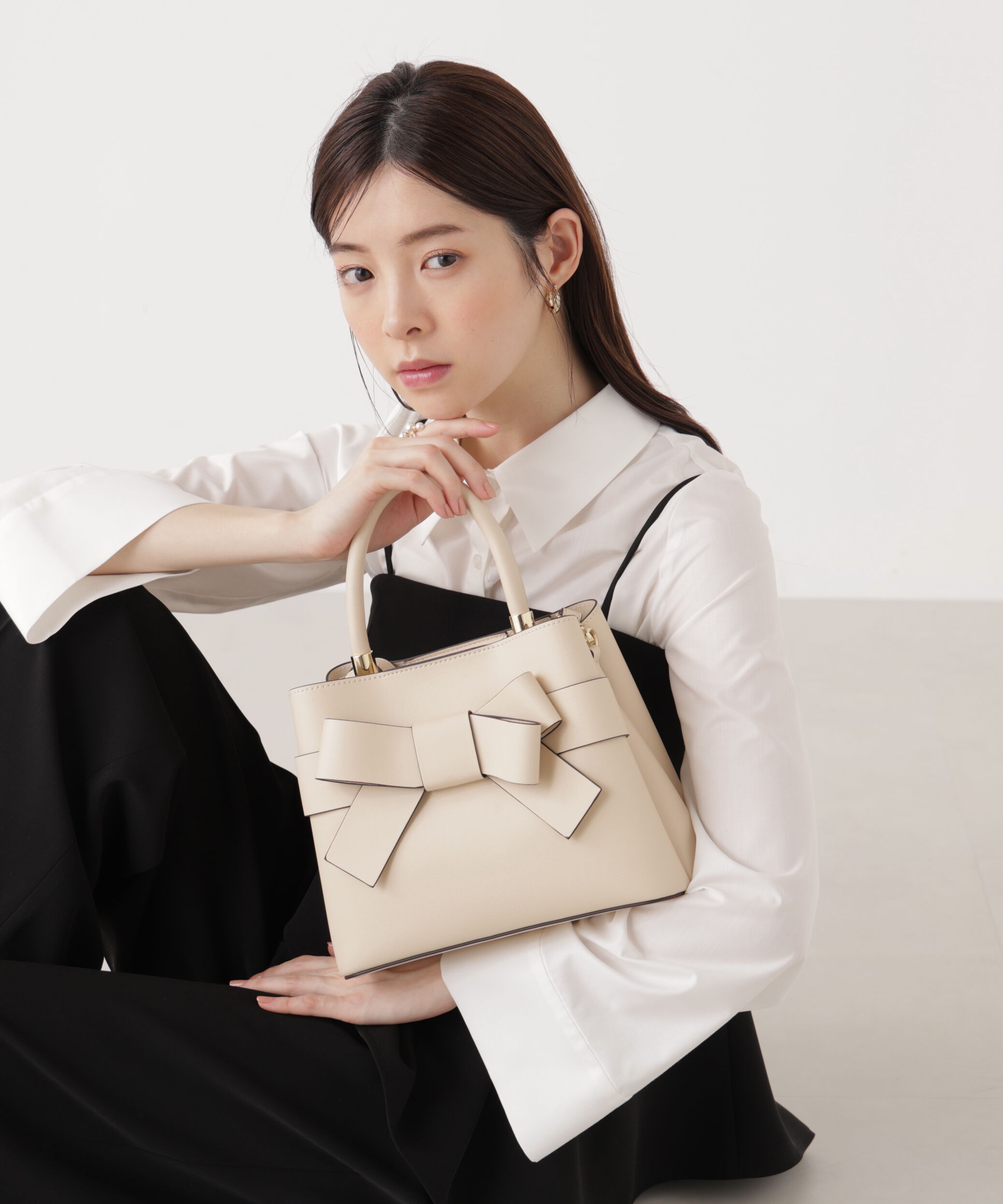 PROPORTION BODY DRESSING「フロントリボンバッグ　26SS」|その他|アイボリー2