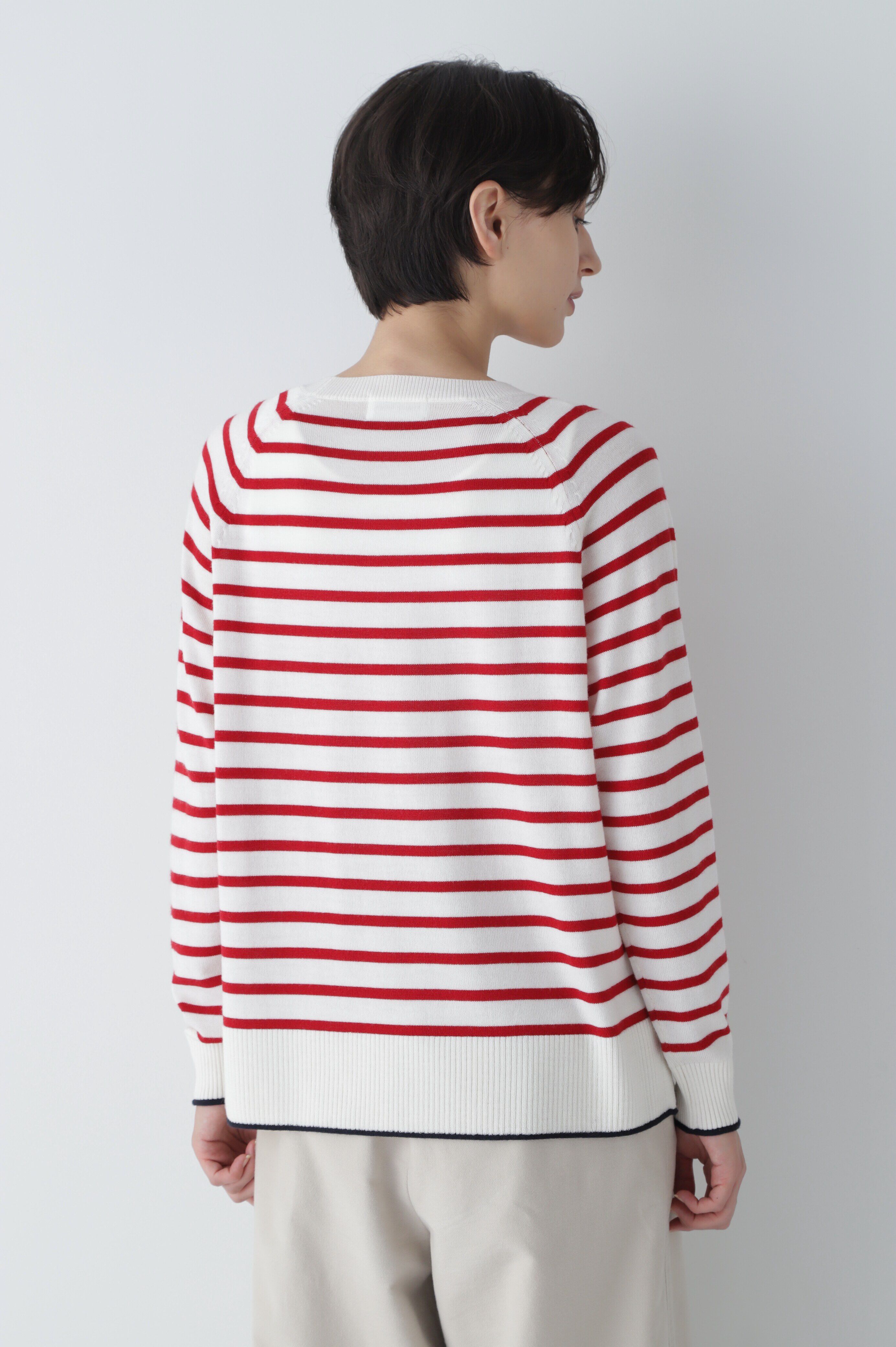  「◆梳毛ボーダーニット」|ニット・セーター|