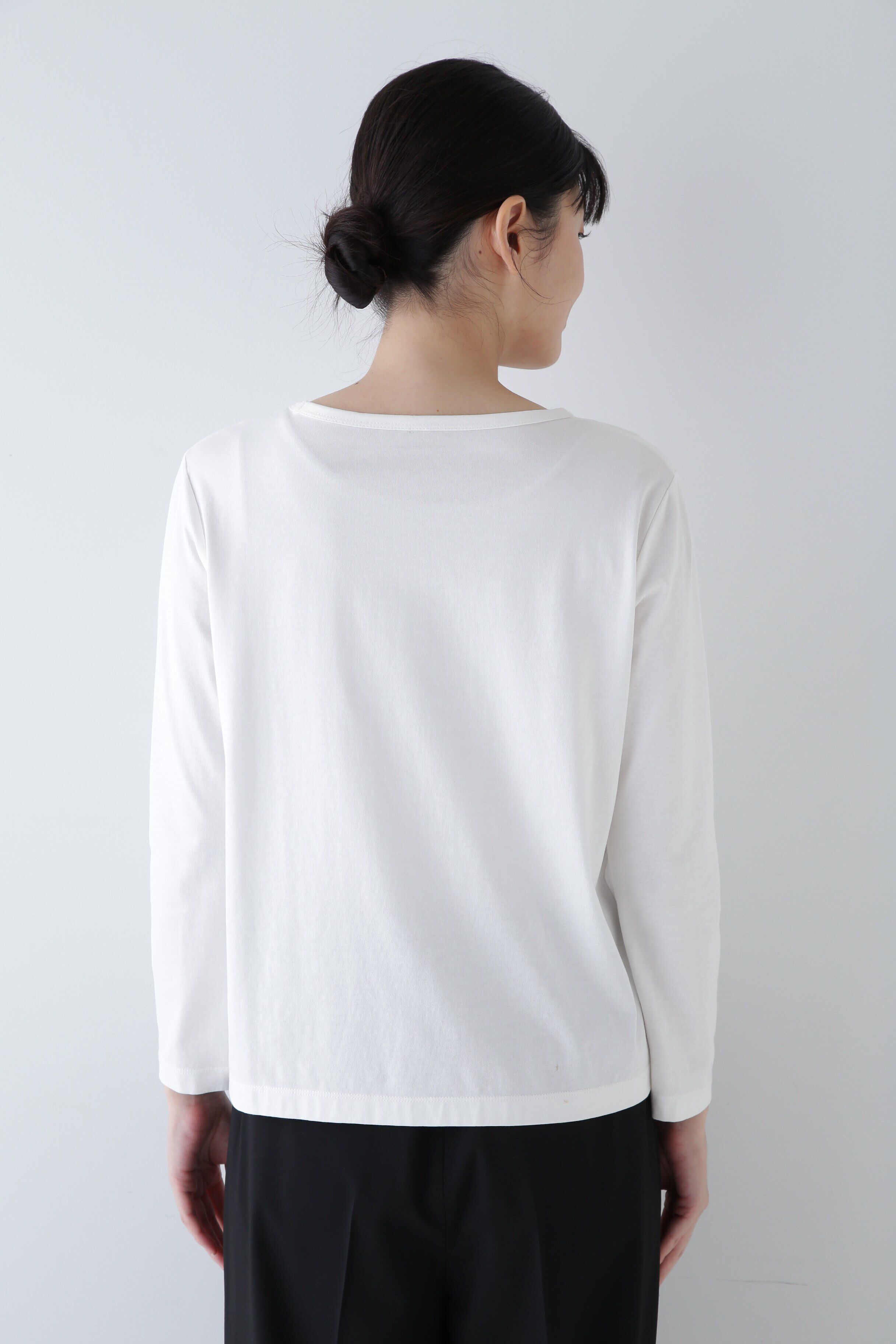  「オーガニック綿天竺長袖Ｔシャツ」|Tシャツ・カットソー|