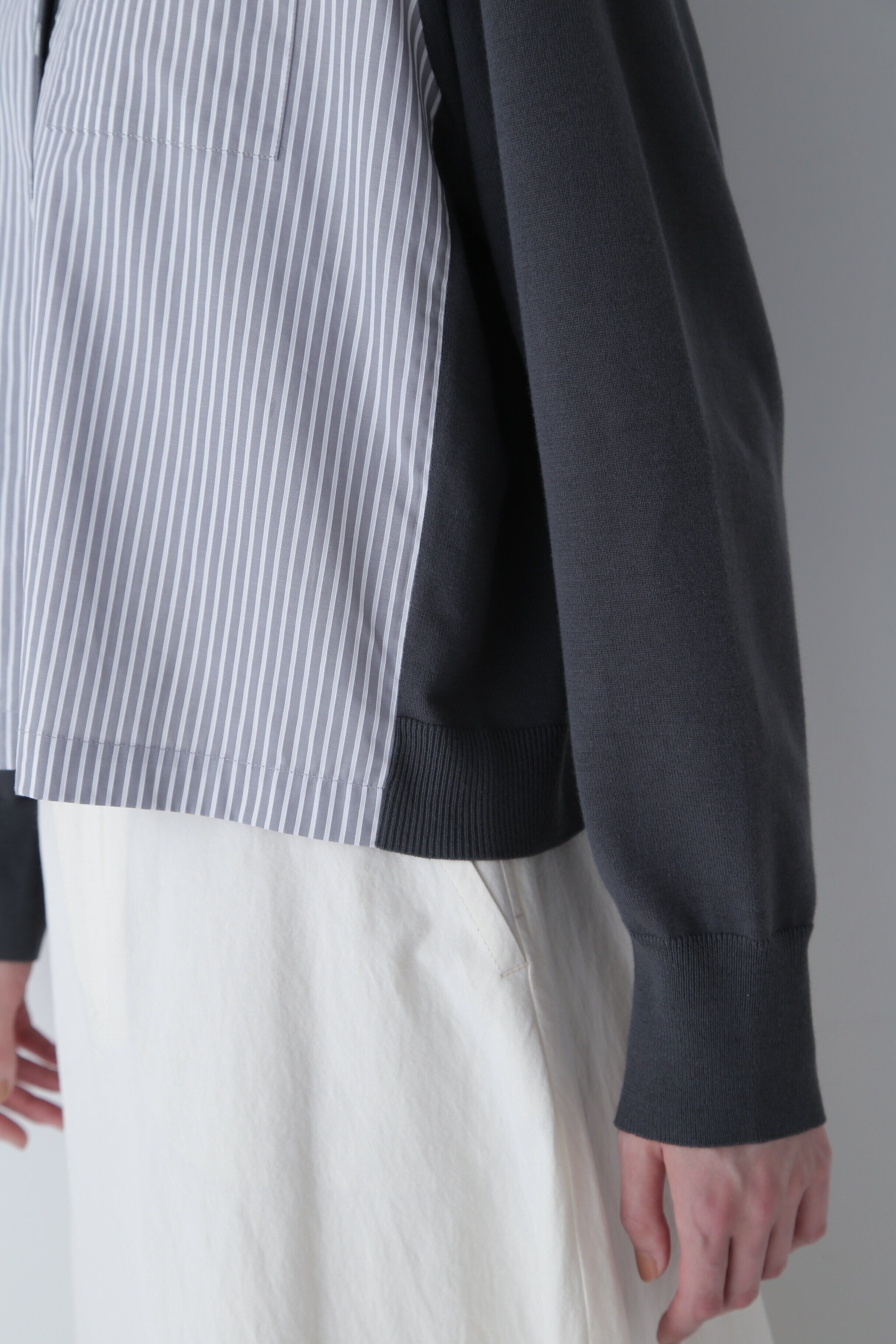  「◆布帛コンビニットカーディガン」|ニット・セーター|