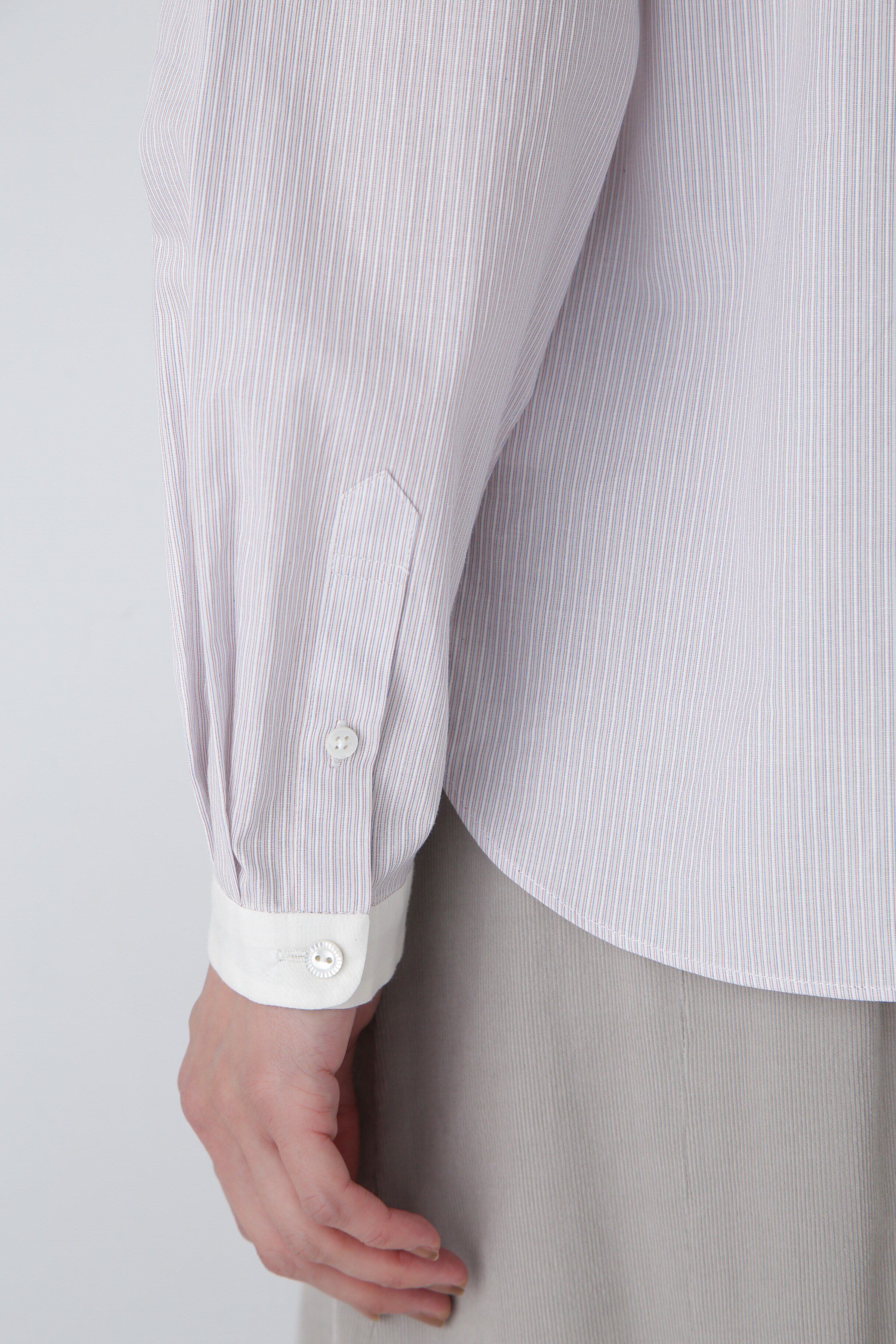  「◆シルプレシュランクストライプブラウス」|シャツ・ブラウス|