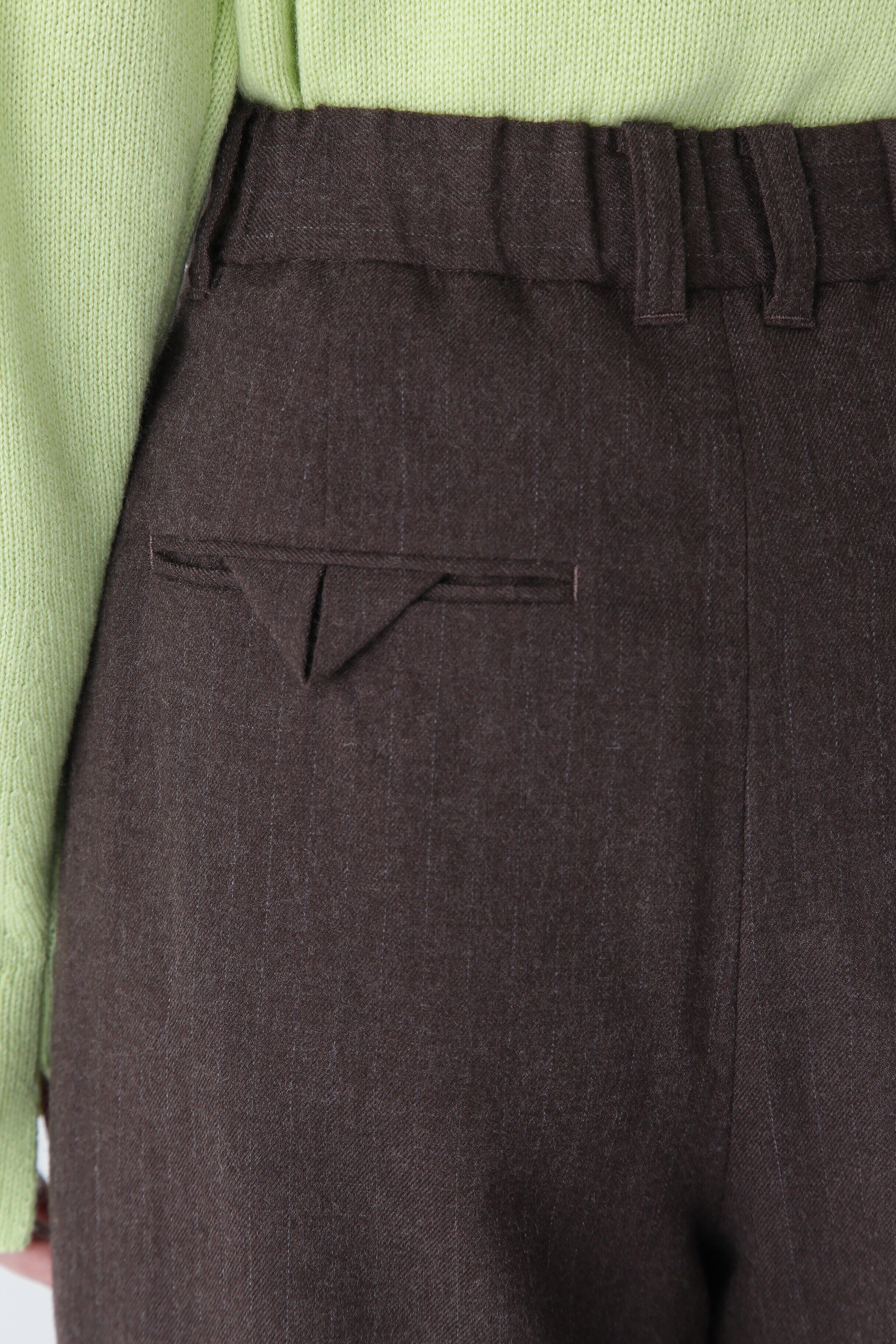  「◆ウールフラノワイドテーパードパンツ」|その他|