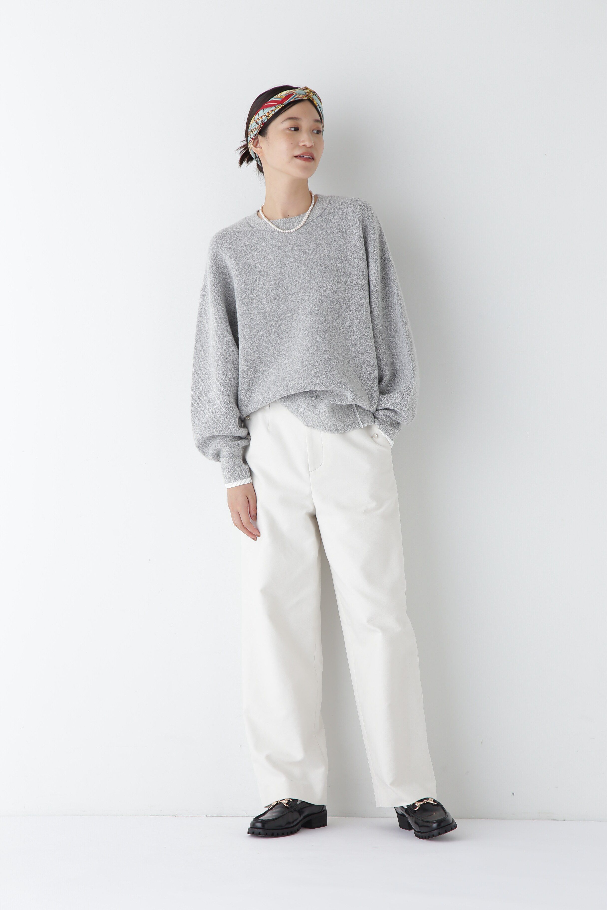  「◆接結ブークレボリュームプルオーバー」|ニット・セーター|