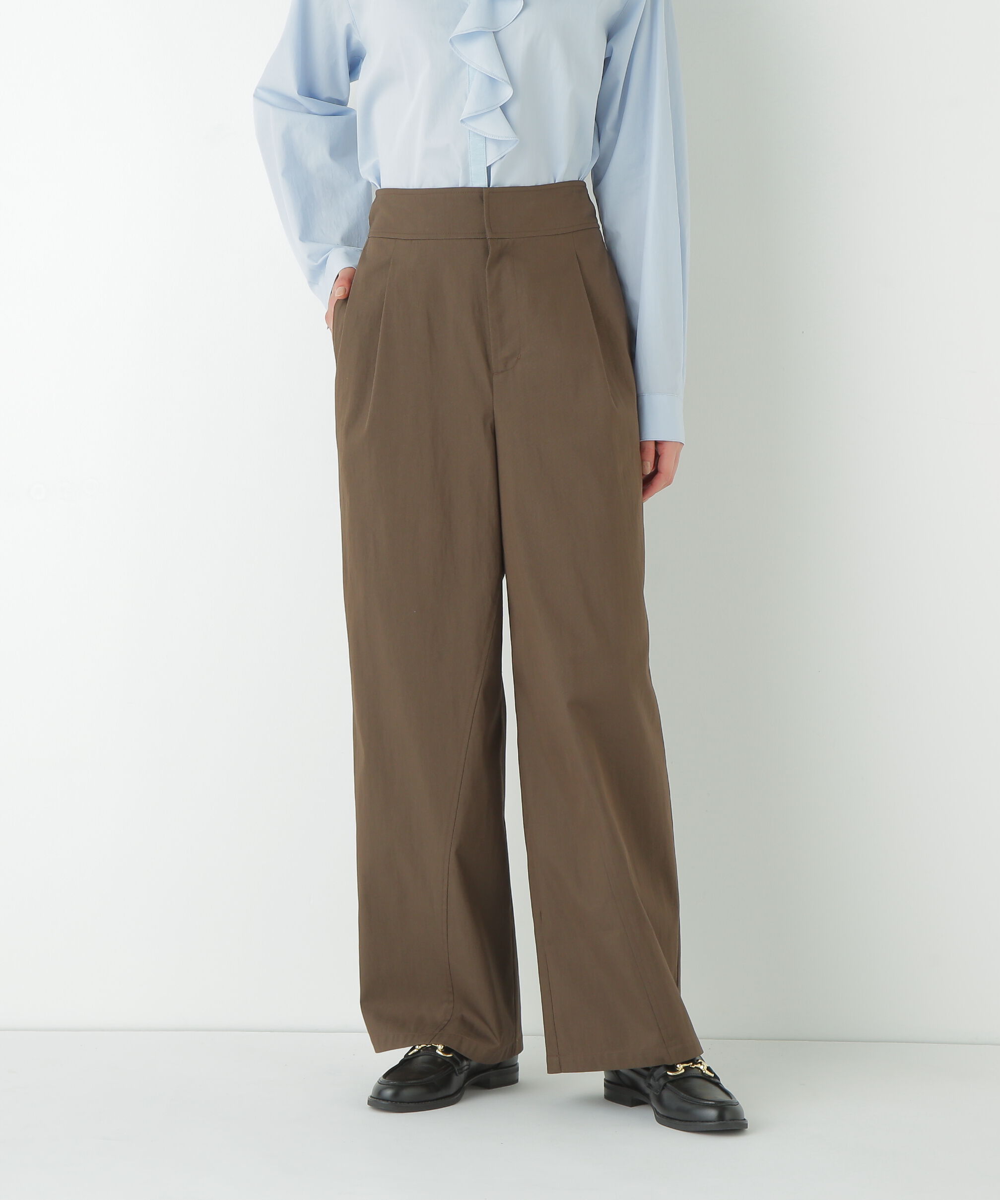  「◆コットンナイロンツイルパンツ」|その他|ブラウン