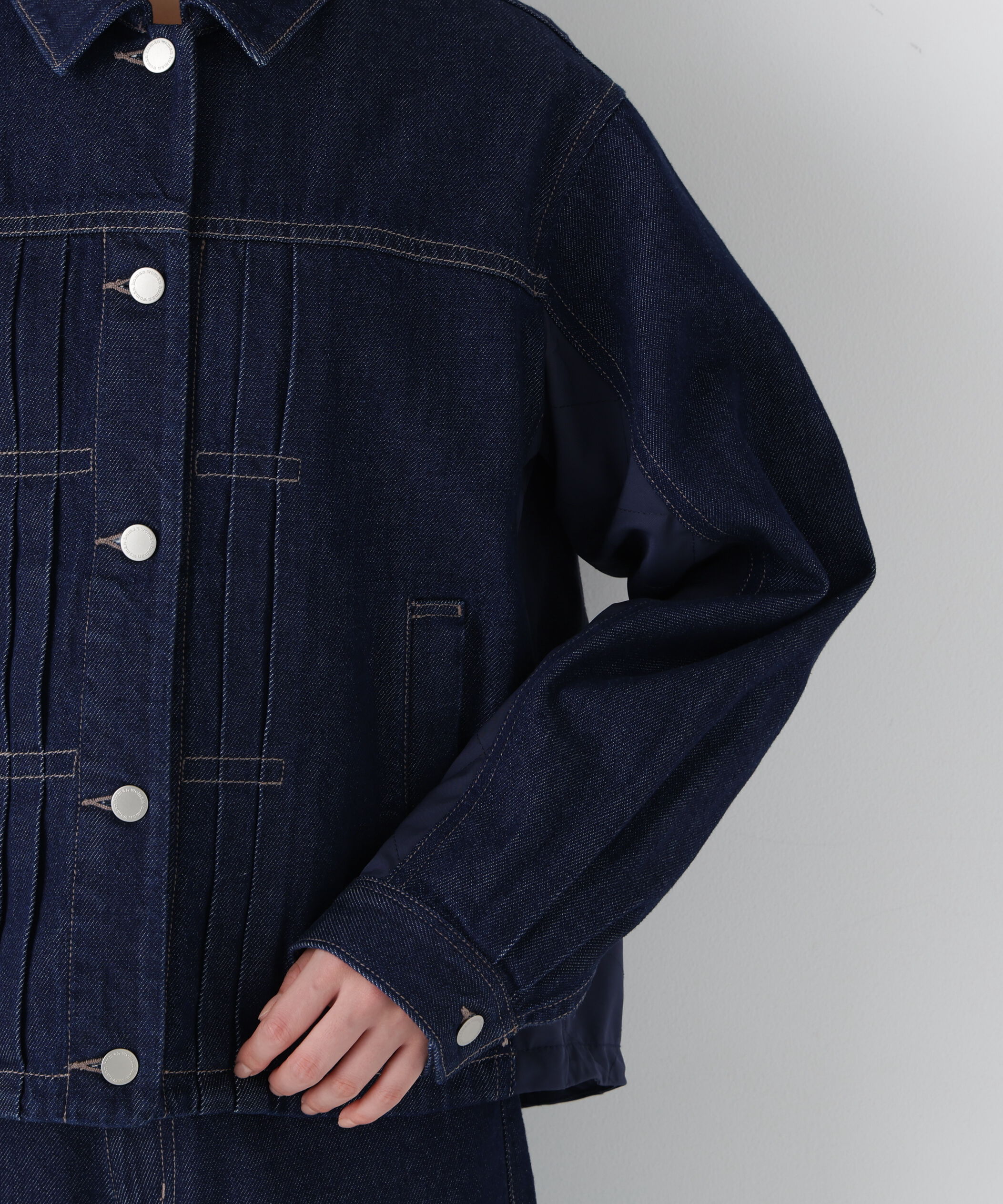  「◆ソフトデニムドッキングブルゾン」|ブルゾン・スタジャン|