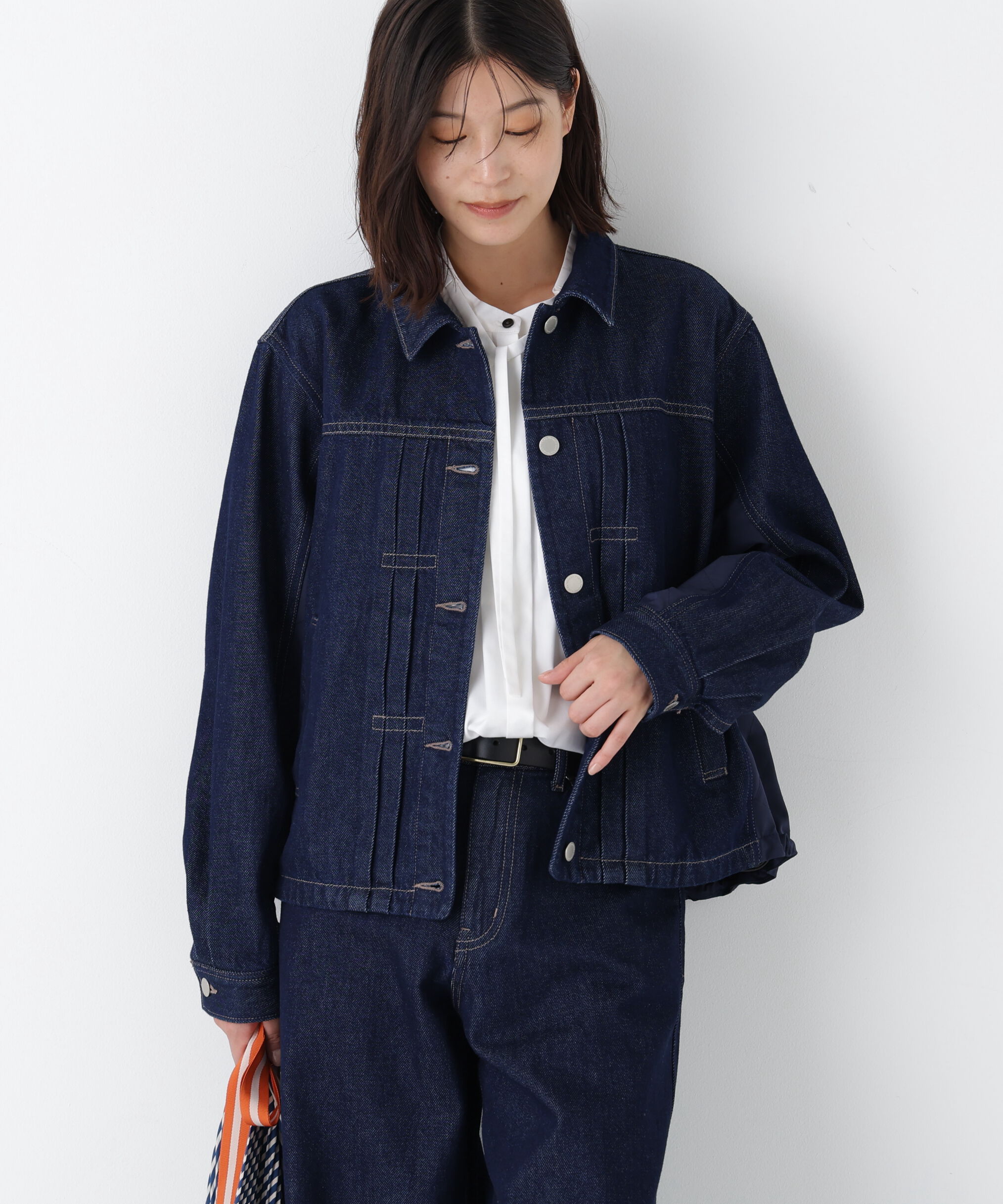  「◆ソフトデニムドッキングブルゾン」|ブルゾン・スタジャン|