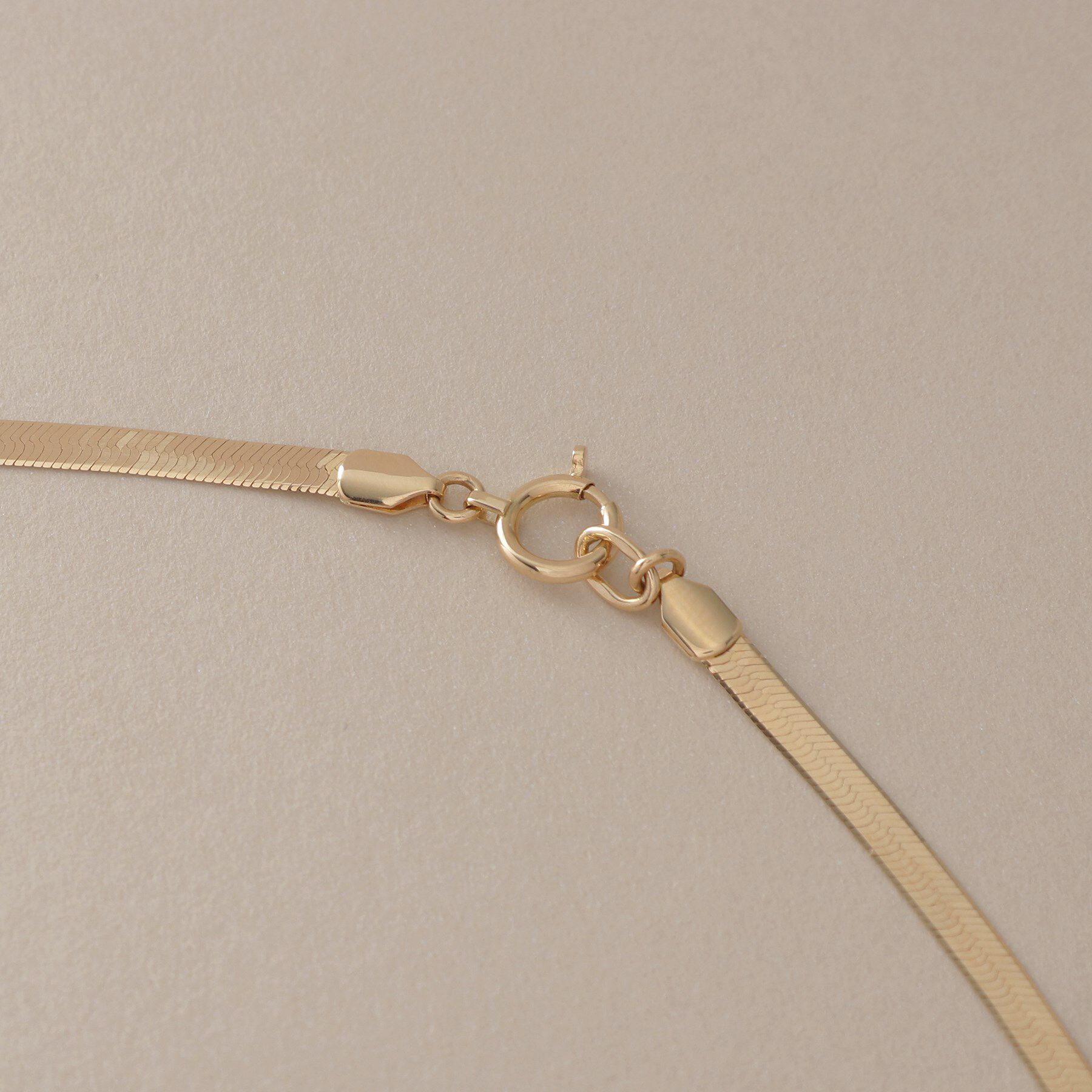 COCOSHNIK「K18イタリアンフラットスネーク ネックレス」|ネックレス|