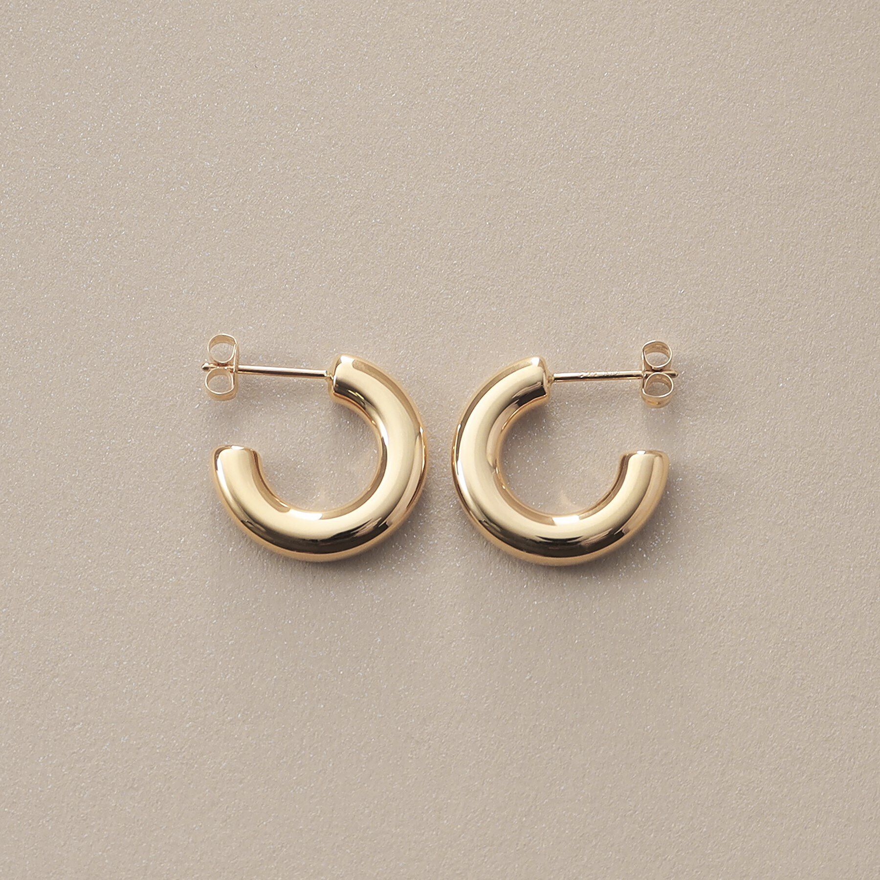 COCOSHNIK「K10中空ボリューム フープピアス大」|ピアス|