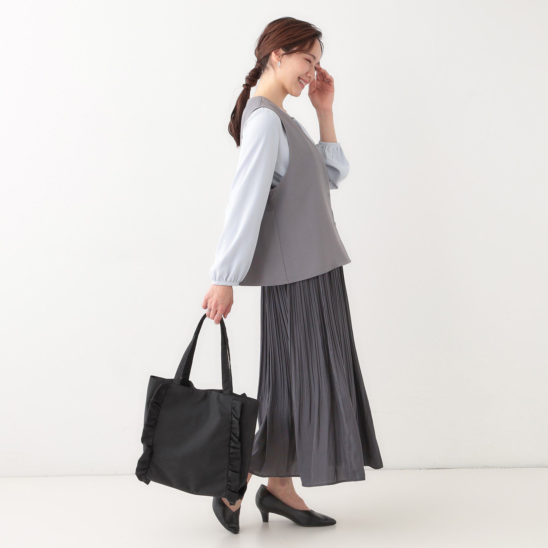 SHOO･LA･RUE「フリルトートバッグ」|トートバッグ|