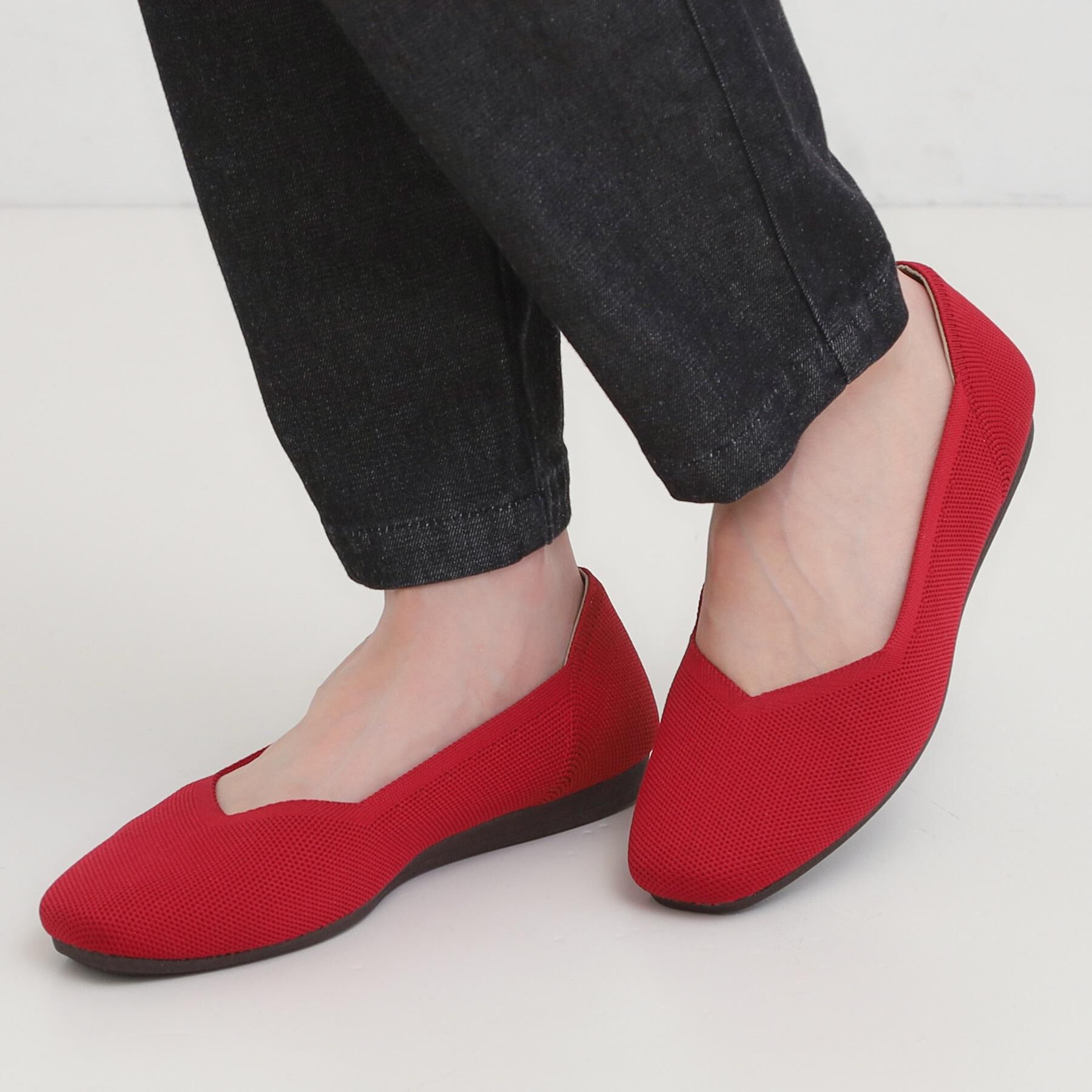 SHOO･LA･RUE「【22.5cm-24.5cm】洗えてさらさらニットパンプス」|パンプス|